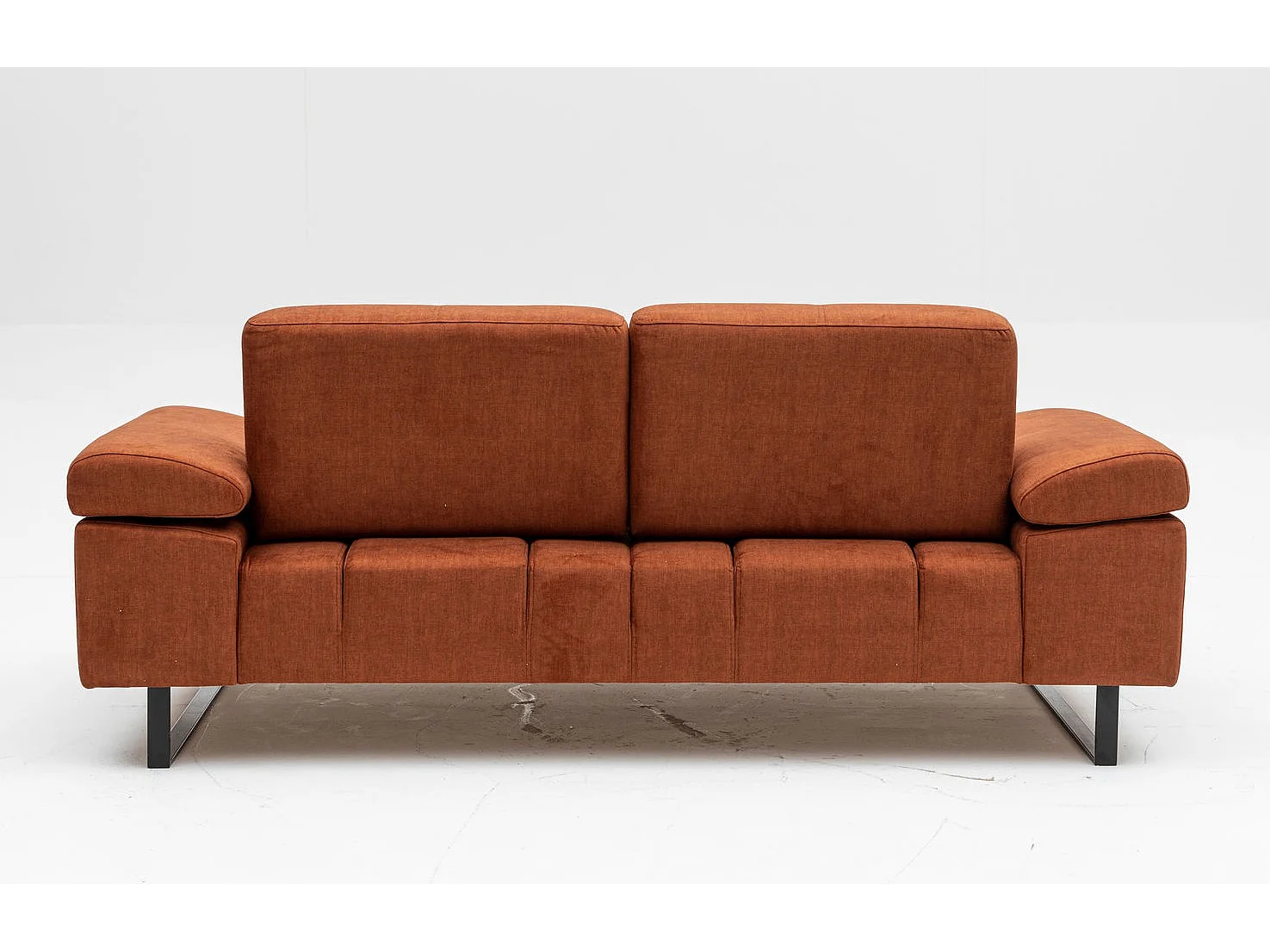 Sofá Altadena 158, Rojo, 199x99x83cm, Tapiz, Patas: Metal