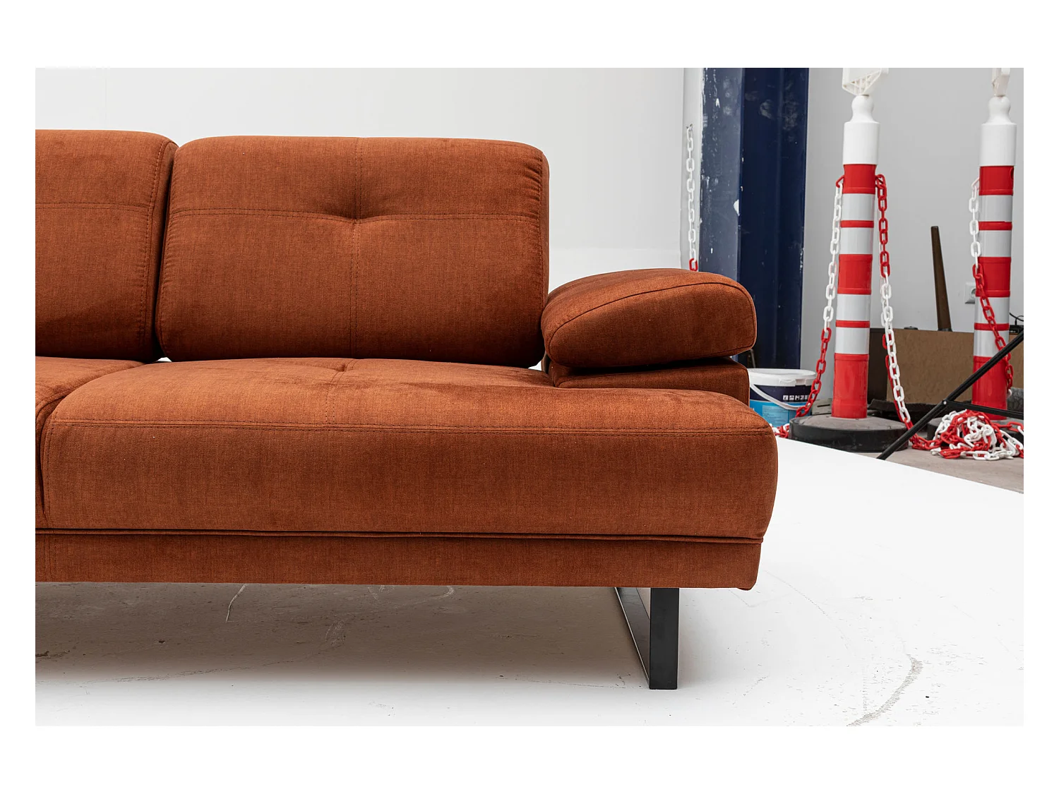 Canapé 2 places Celis Tissu Orange