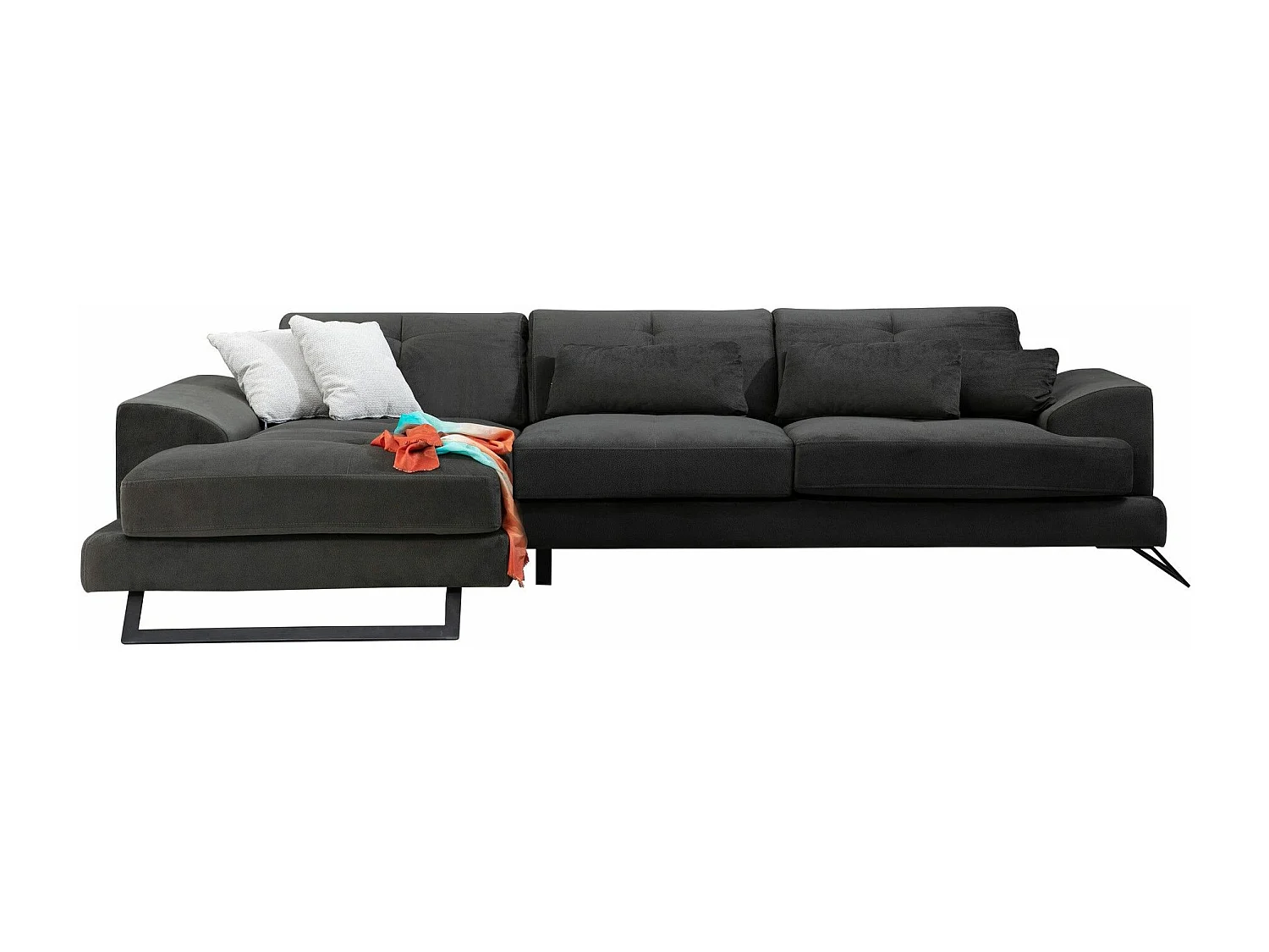 Sofá rinconero Altadena 322, Gris, 308x190x92cm