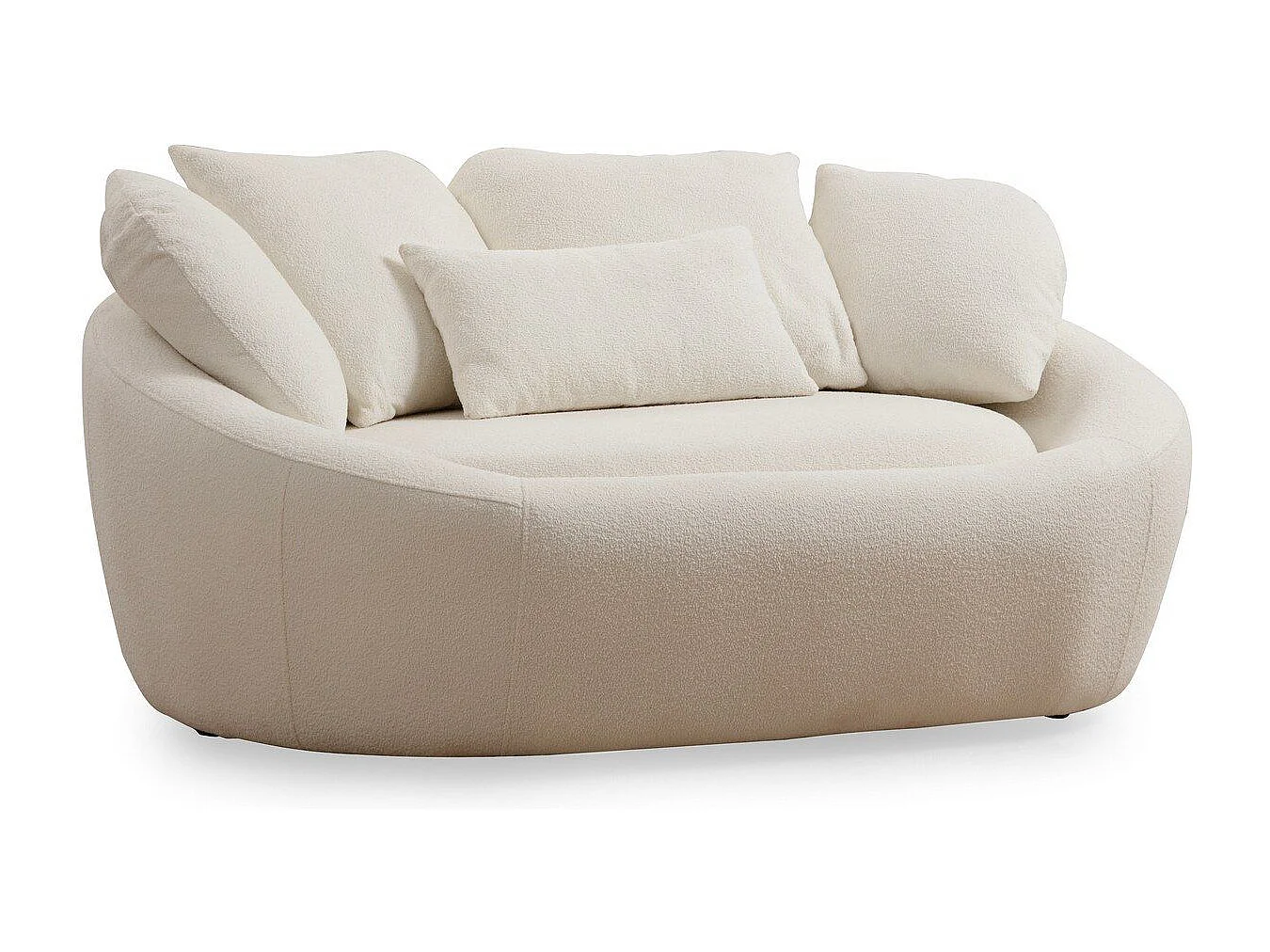 Sofá Altadena 117, De color marrón claro, 155x120x67cm, Tapiz, Muebles ya montados