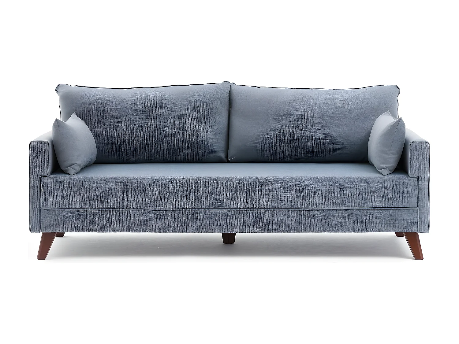 Sofá Altadena B103, Azul, 208x81x85cm, Tapiz, Patas: Plástico