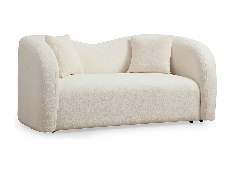 Sofá Altadena 365, De color marrón claro, 170x76x75cm, Tapiz, Patas: Plástico