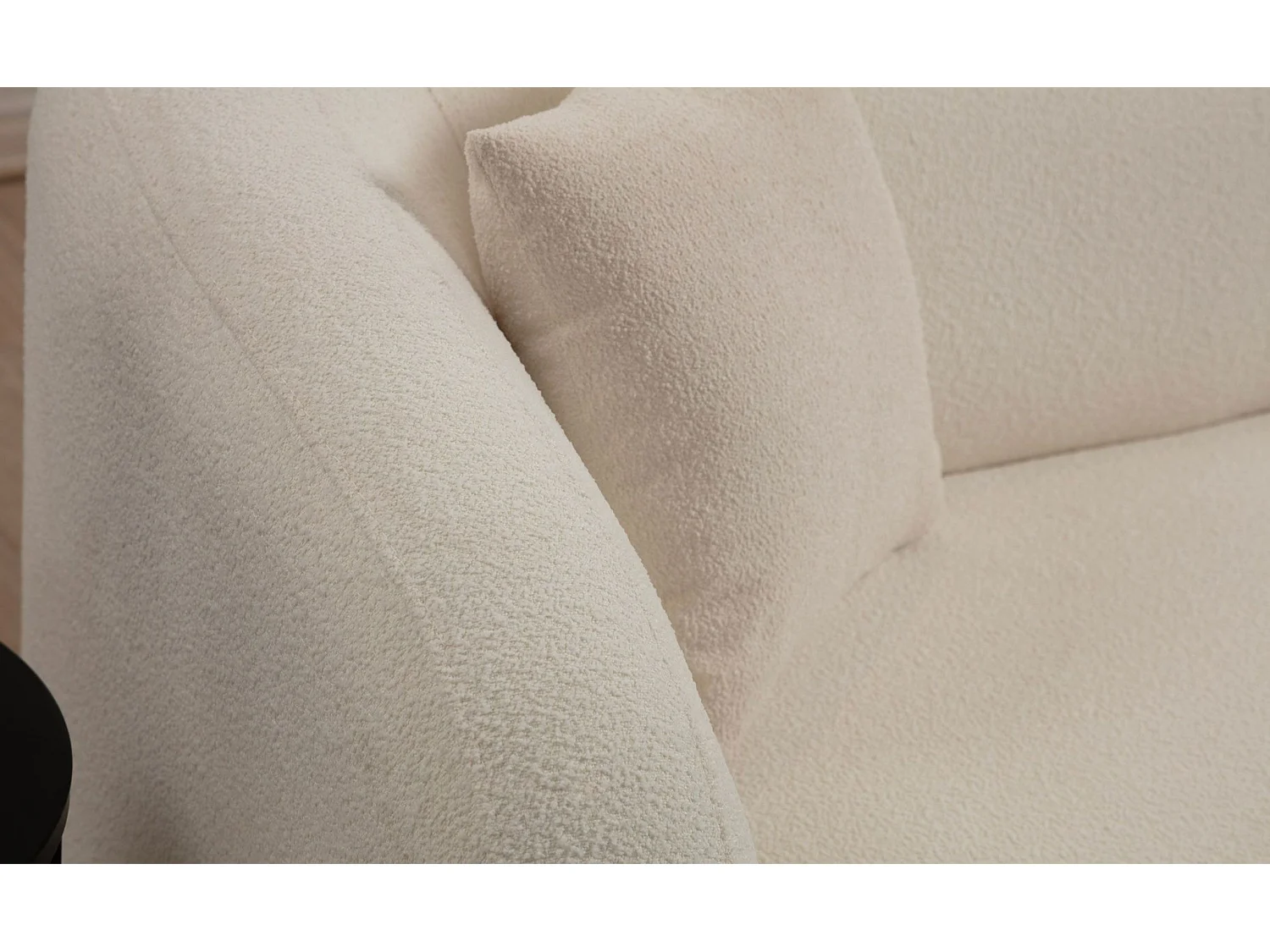 Sofá Altadena 365, De color marrón claro, 170x76x75cm, Tapiz, Patas: Plástico