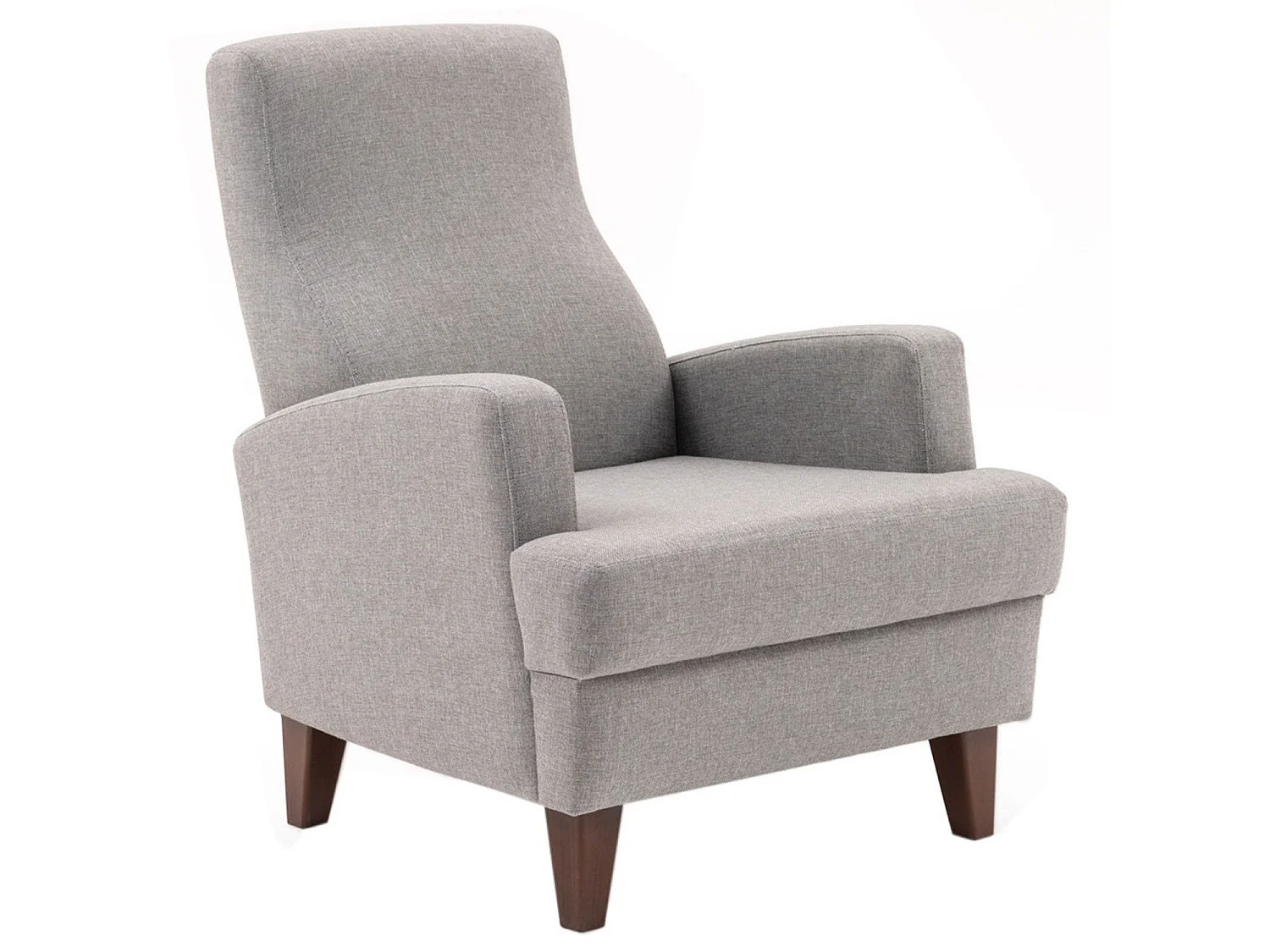 Fauteuil Juana Tissu Gris clair