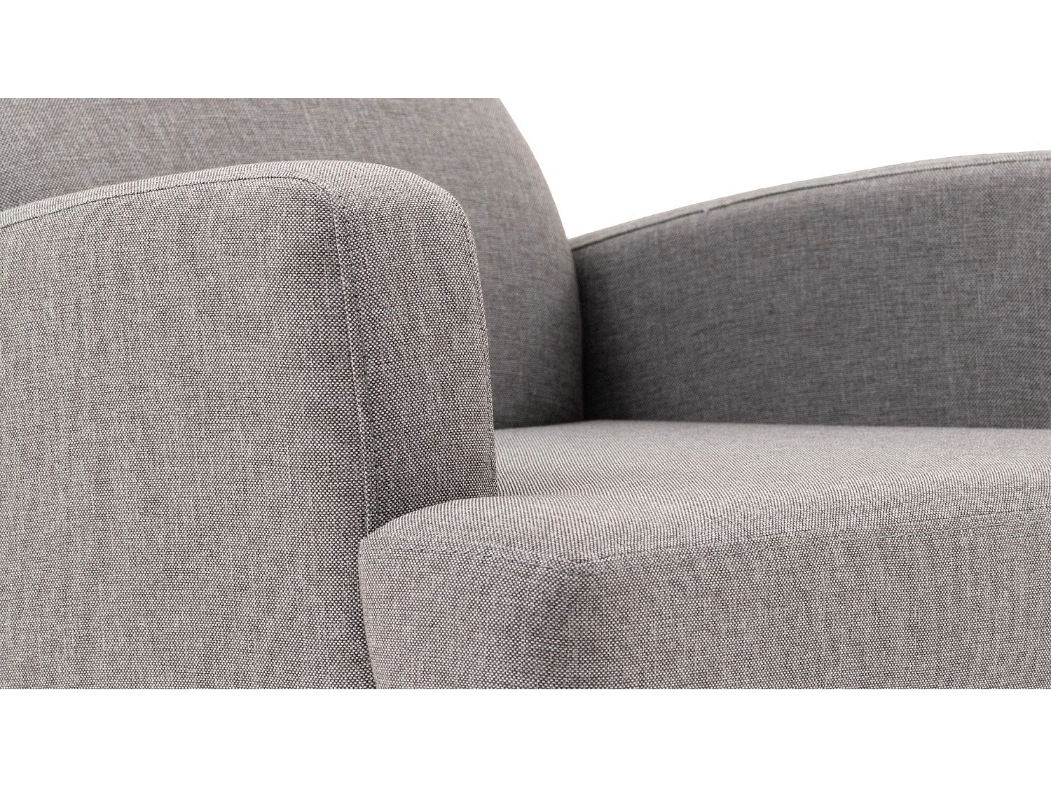 Fauteuil Juana Tissu Gris clair