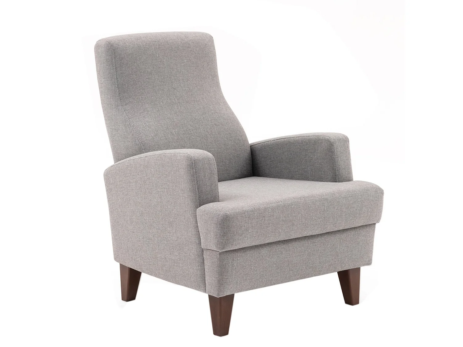 Fauteuil Juana Tissu Gris clair