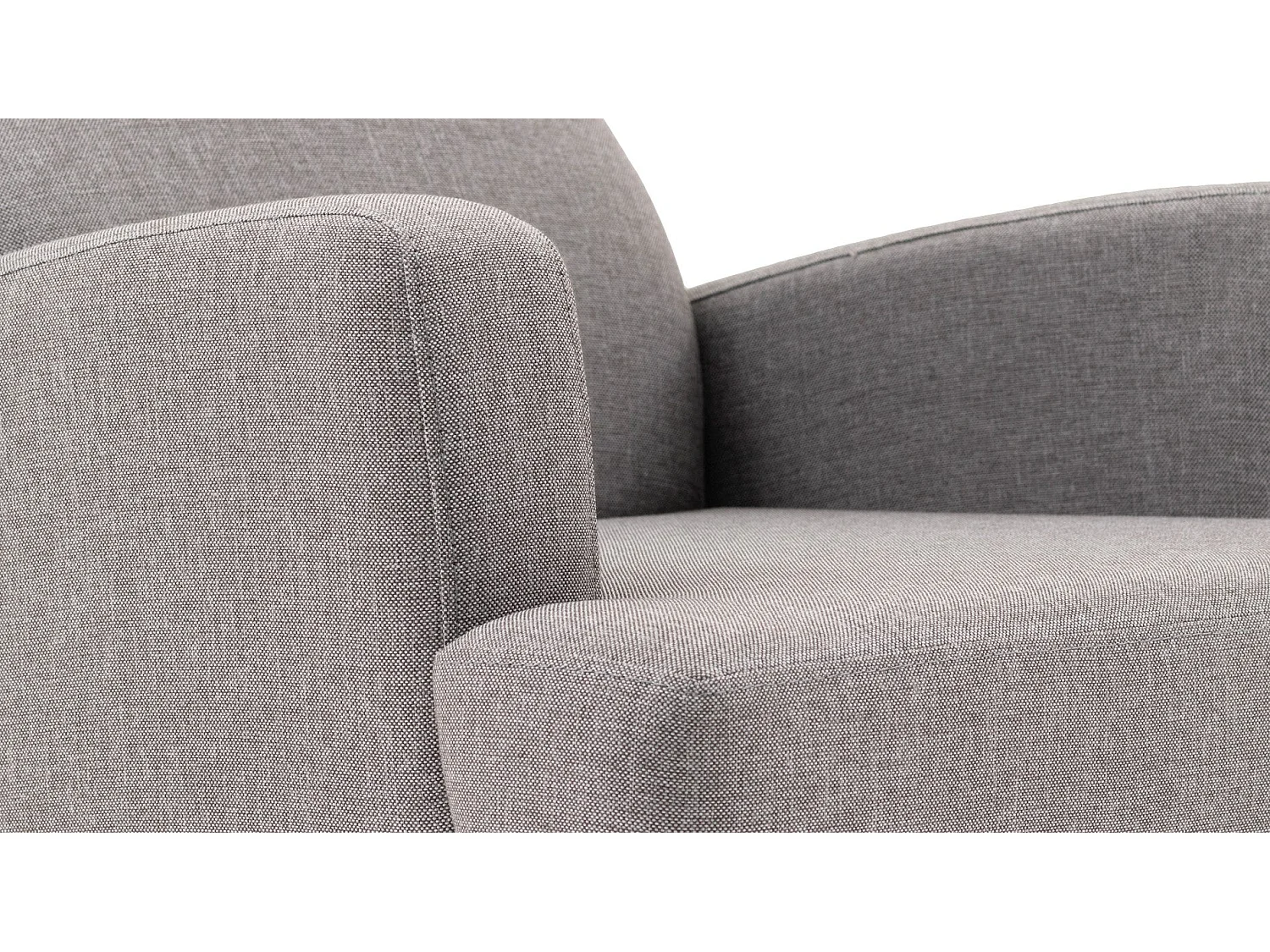 Fauteuil Juana Tissu Gris clair