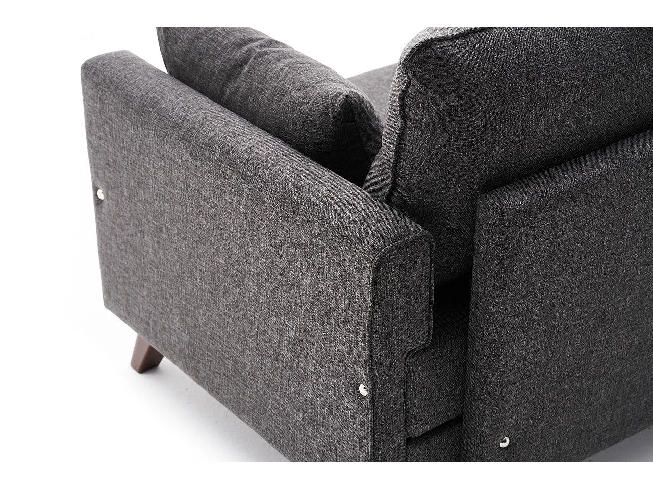 Sillón Altadena B101, Gris, 85x82x81cm, Tapiz, Patas: Plástico