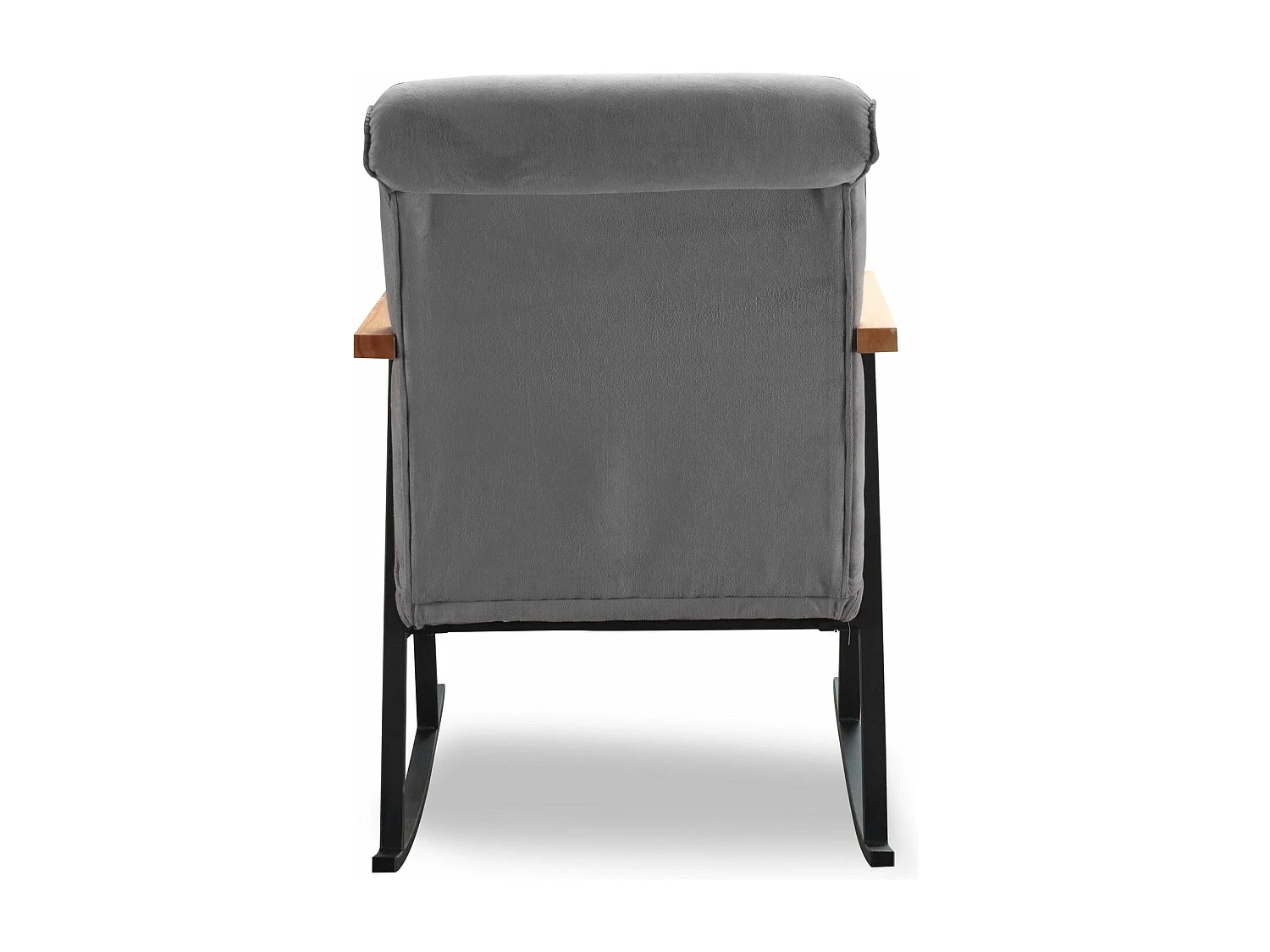 Mecedora Kailua 1646, Gris, 100x55x65cm, Tapiz, Metálico, Metal