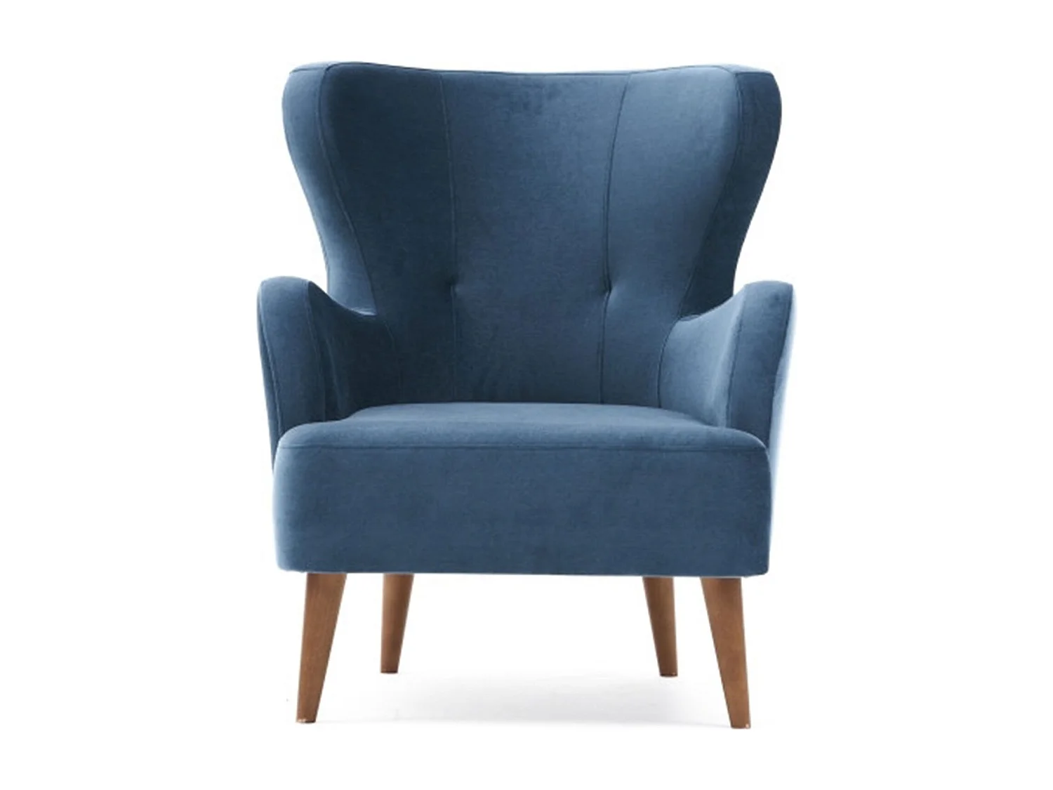 Sillón Altadena 458, Azul, 87x73x80cm, Tapiz, Patas: Madera