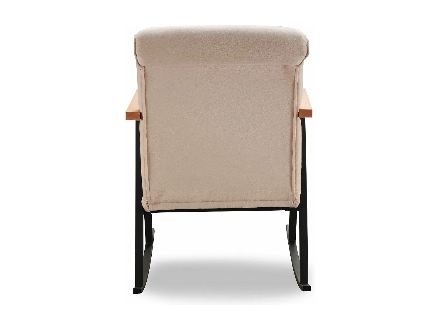 Mecedora Kailua 1646, Crema, 100x55x65cm, Tapiz, Metálico, Metal