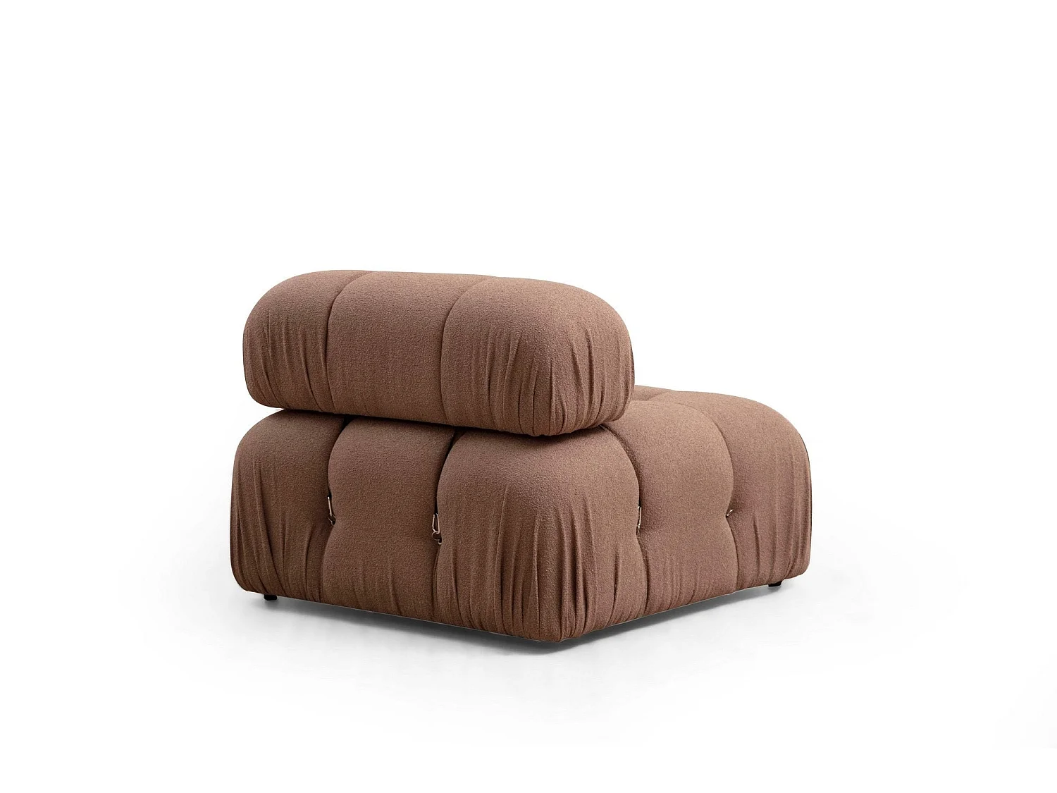Fauteuil ou module 1 place Nourhane Tissu Marron