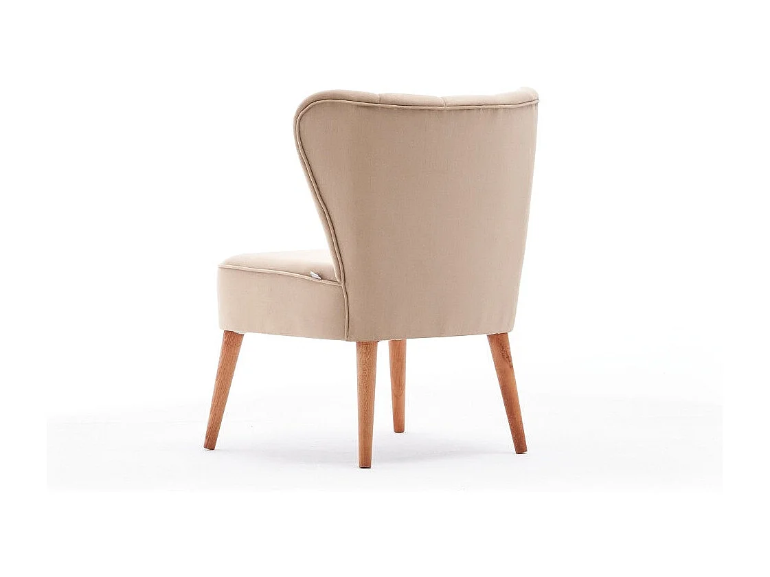 Poltrona – 65x65x80 cm – Creme – Madeira de faia