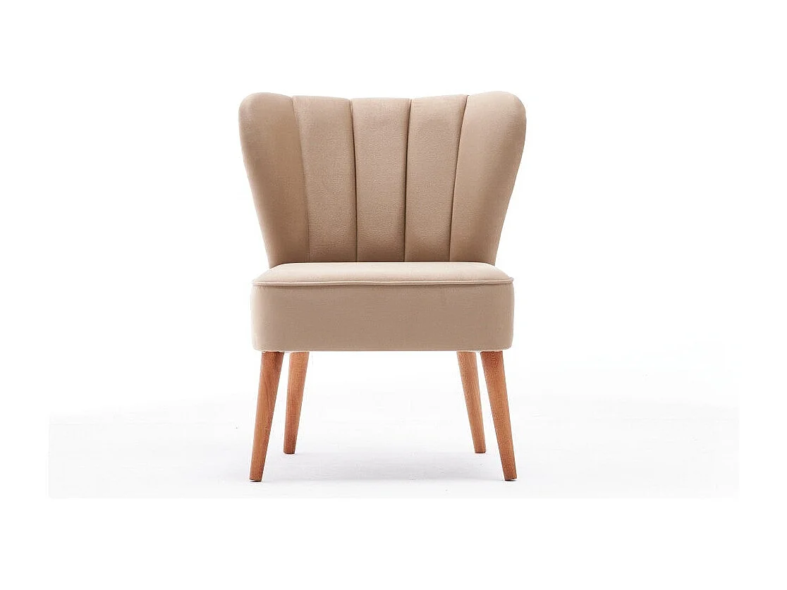 Poltrona – 65x65x80 cm – Creme – Madeira de faia