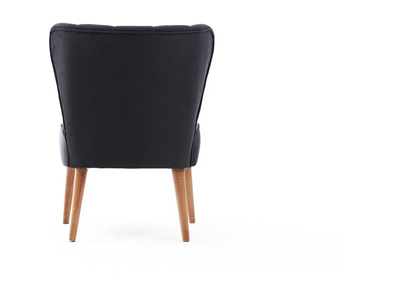 Sillón Altadena 463, Gris, 80x65x65cm, Tapiz, Patas: Madera