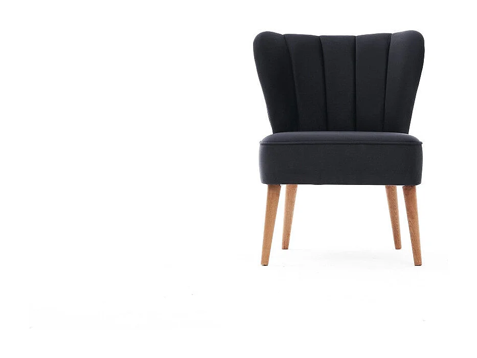 Sillón Altadena 463, Gris, 80x65x65cm, Tapiz, Patas: Madera