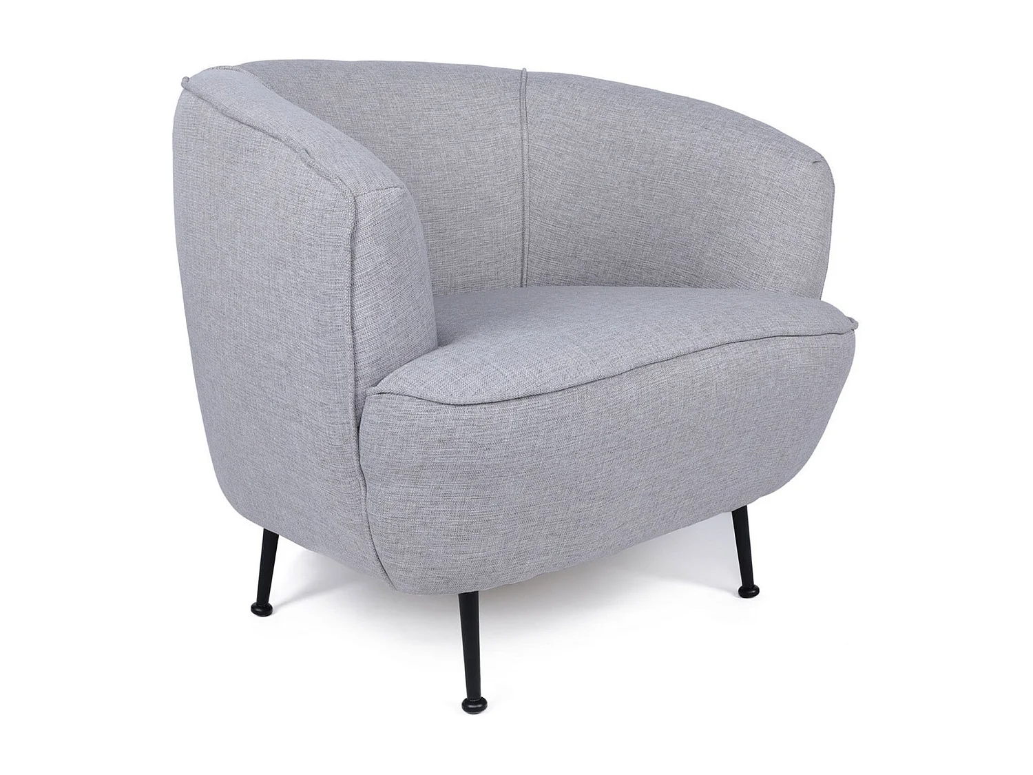 Sillón Altadena 465, Gris, 75x83x72cm, Tapiz, Patas: Metal