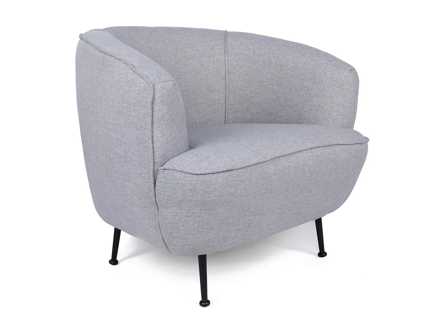 Sillón Altadena 465, Gris, 75x83x72cm, Tapiz, Patas: Metal