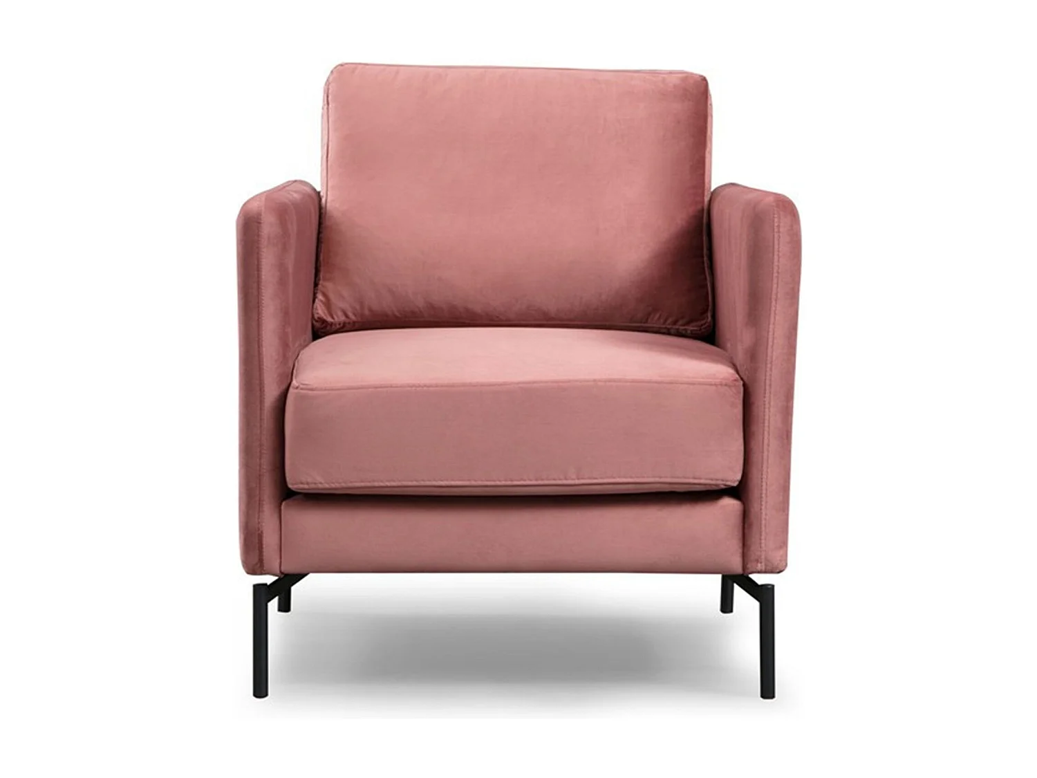 Sillón Altadena 429, Rosa, 90x81x87cm, Tapiz, Patas: Metal