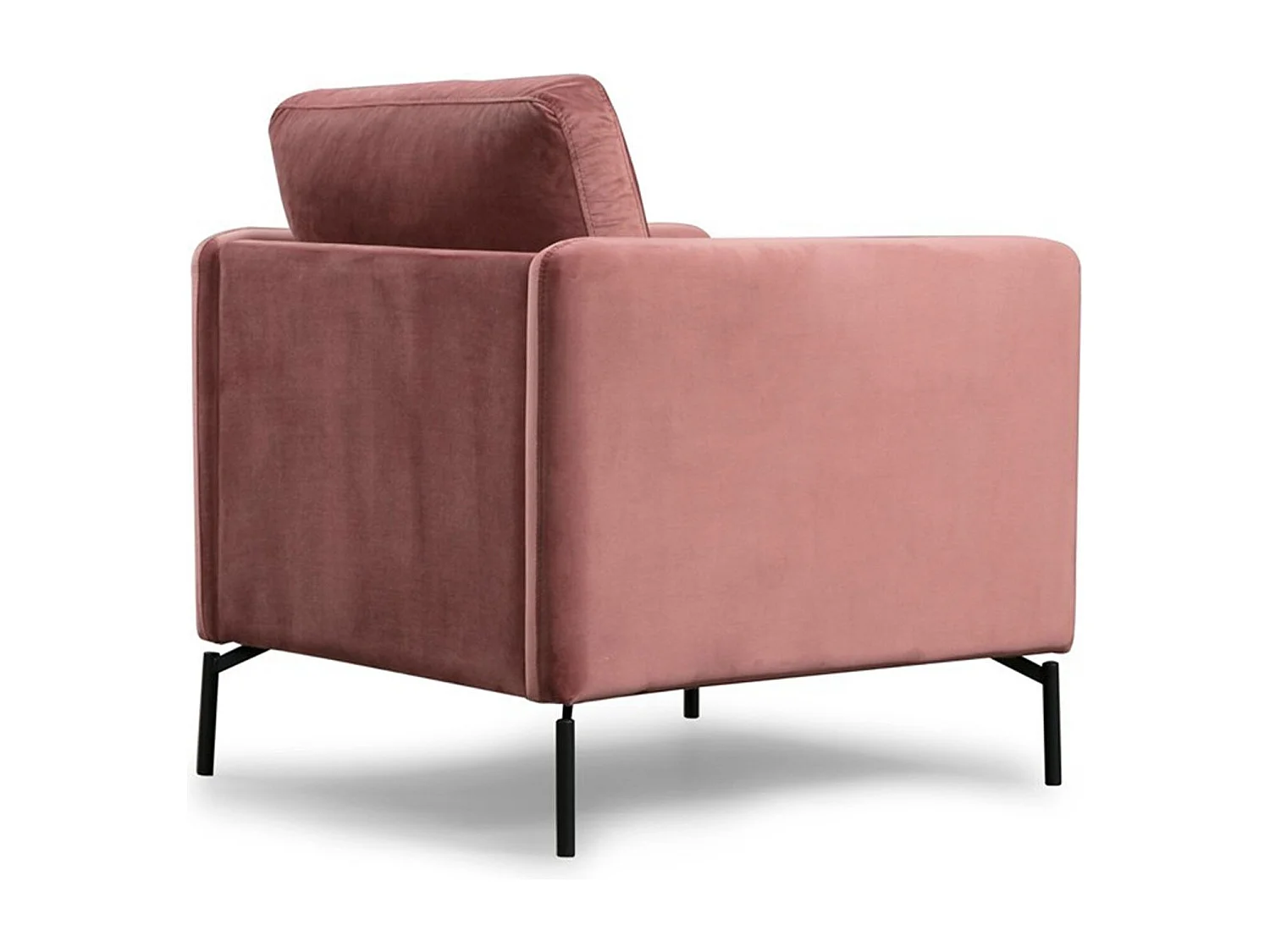 Sillón Altadena 429, Rosa, 90x81x87cm, Tapiz, Patas: Metal