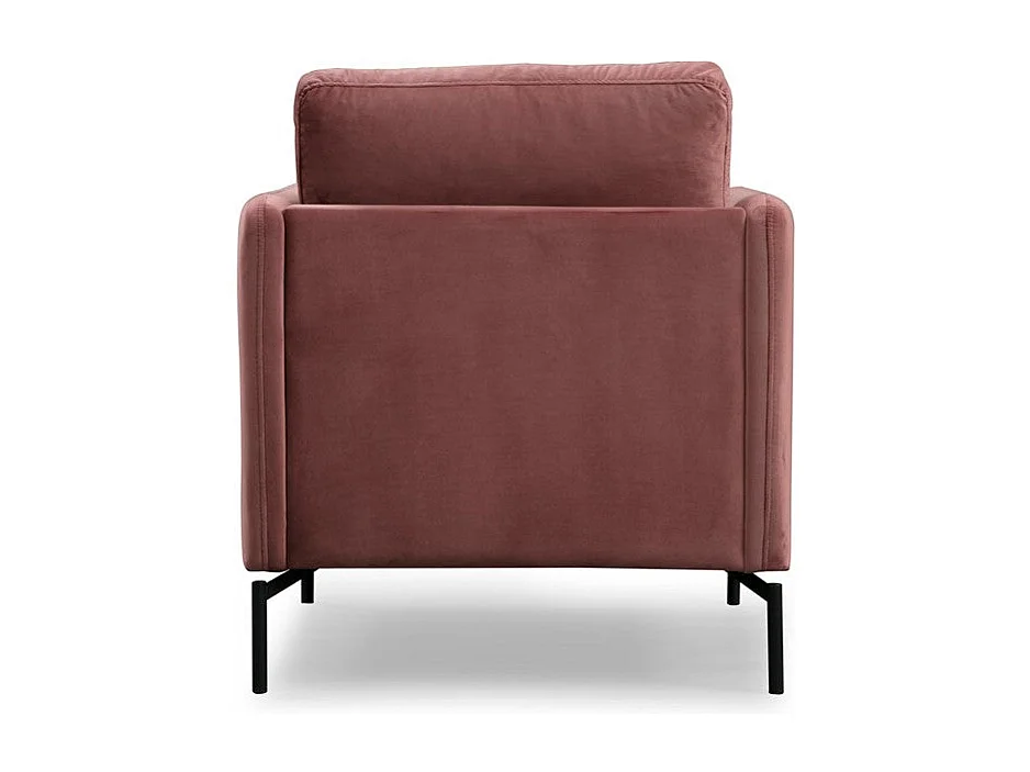 Sillón Altadena 429, Rosa, 90x81x87cm, Tapiz, Patas: Metal