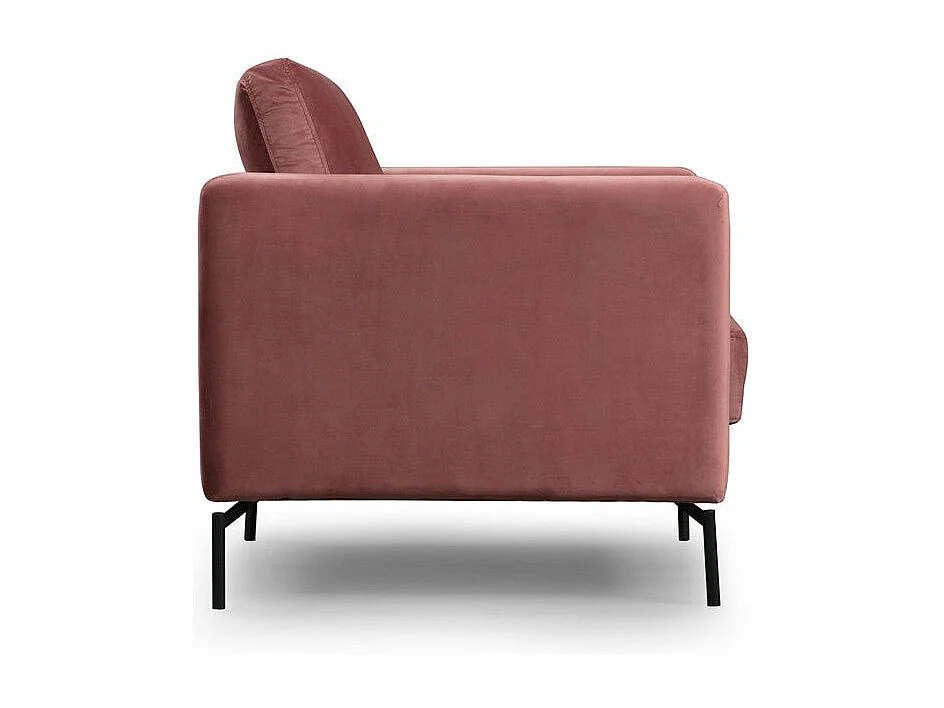 Sillón Altadena 429, Rosa, 90x81x87cm, Tapiz, Patas: Metal