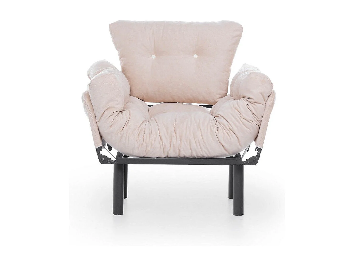 Poltrona moderna – 95 x 85 x 70 cm – Creme – Poliéster