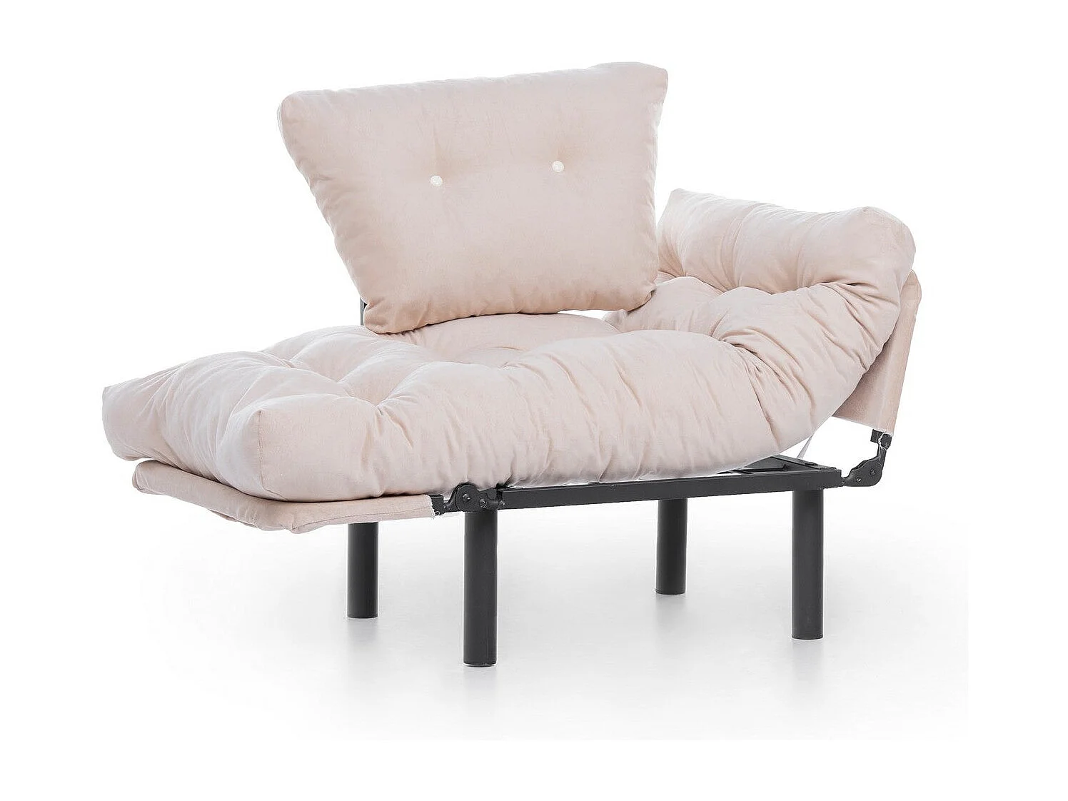 Poltrona moderna – 95 x 85 x 70 cm – Creme – Poliéster