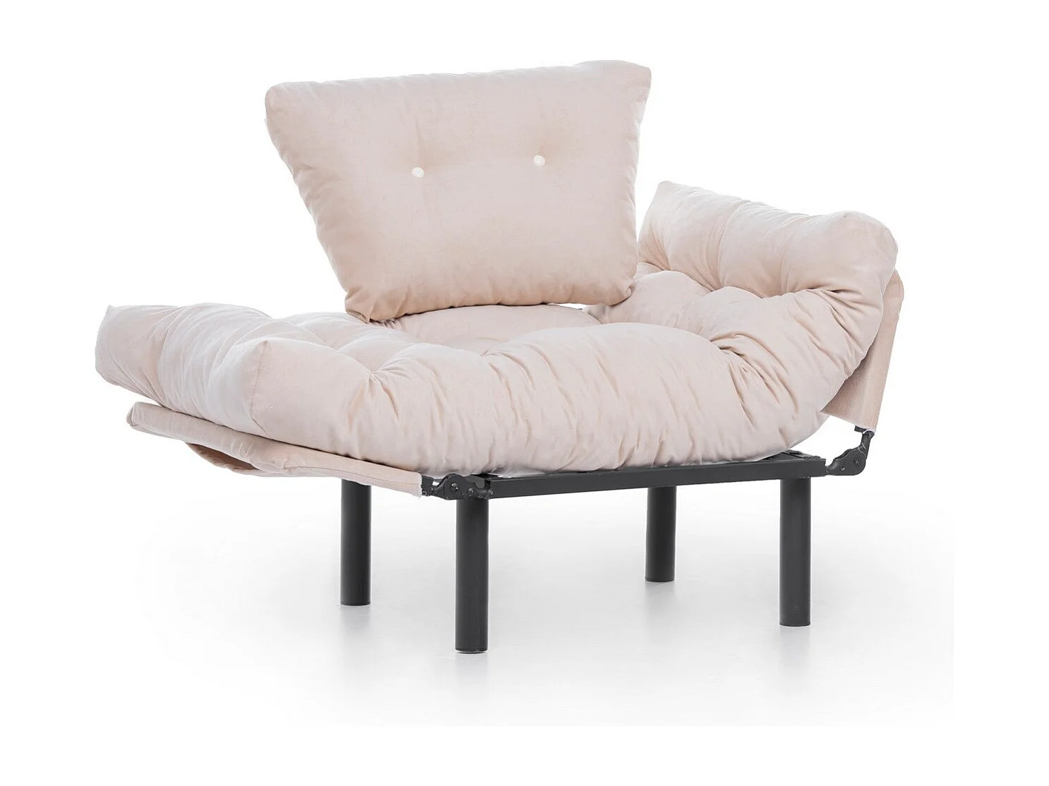 Poltrona moderna – 95 x 85 x 70 cm – Creme – Poliéster