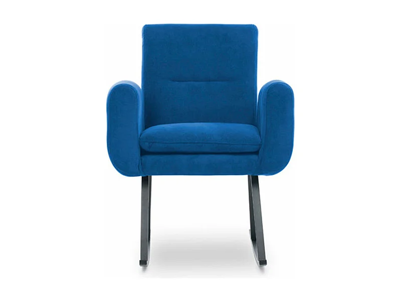 Mecedora Kailua 1647, Azul, 99x80x86cm, Tapiz, Metálico, Metal