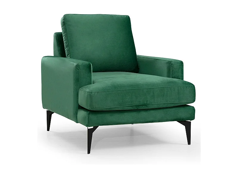 Fauteuil Narchis Velours Vert