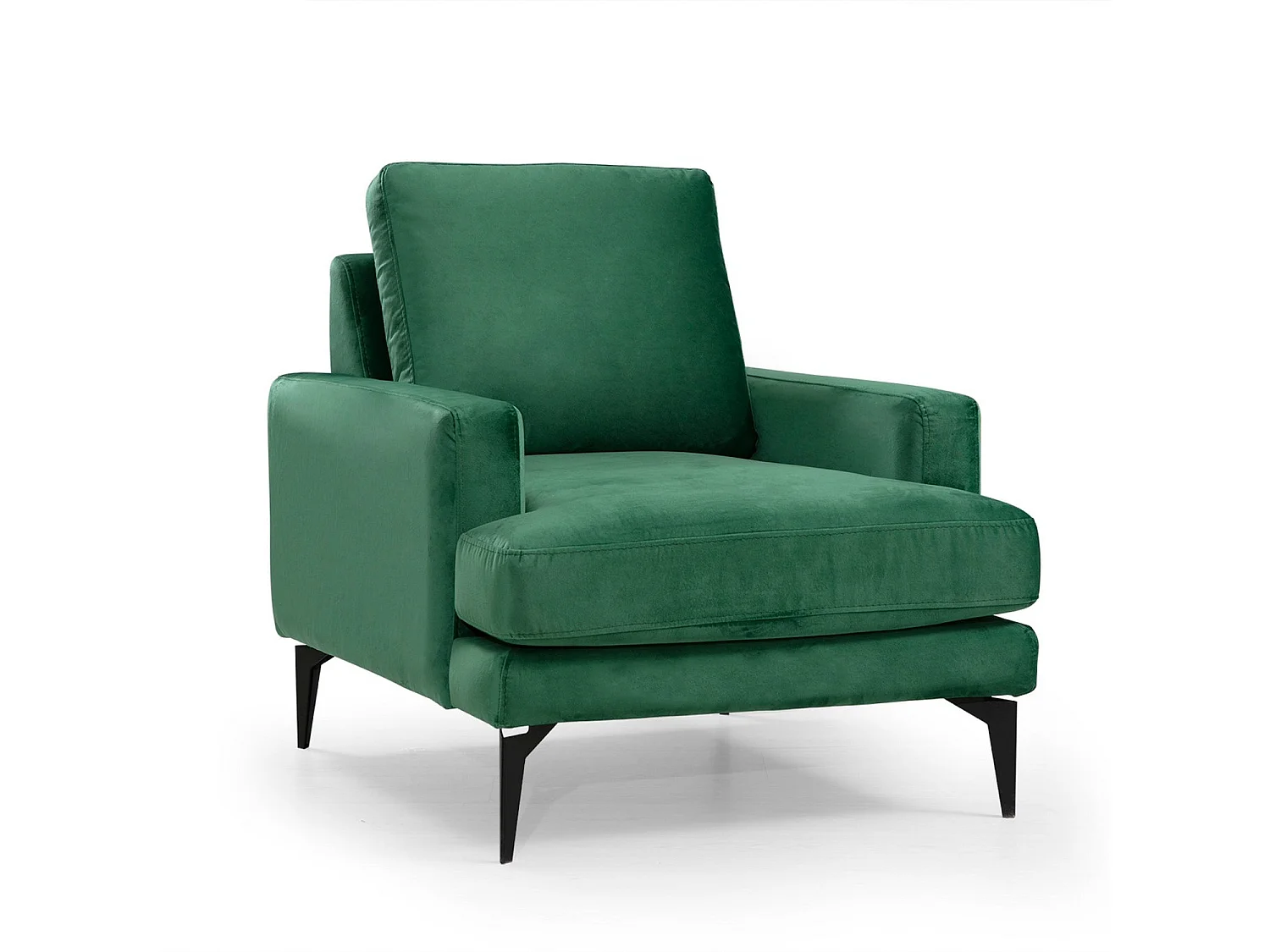 Fauteuil Narchis Velours Vert