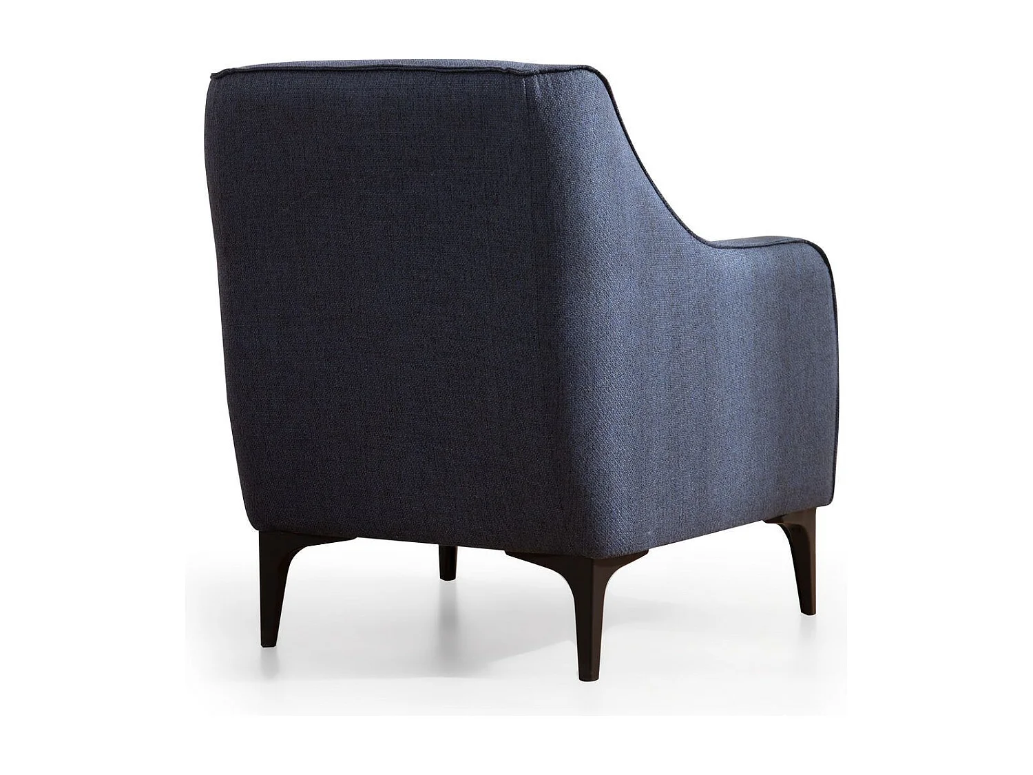 Poltrona Elegante Azul, Estrutura em Madeira de Faia e Aglomerado, 94x87x77 cm | Almofadas 100% Poliéster, Espuma e Penas, Inclui 2 Travesseiros | Des