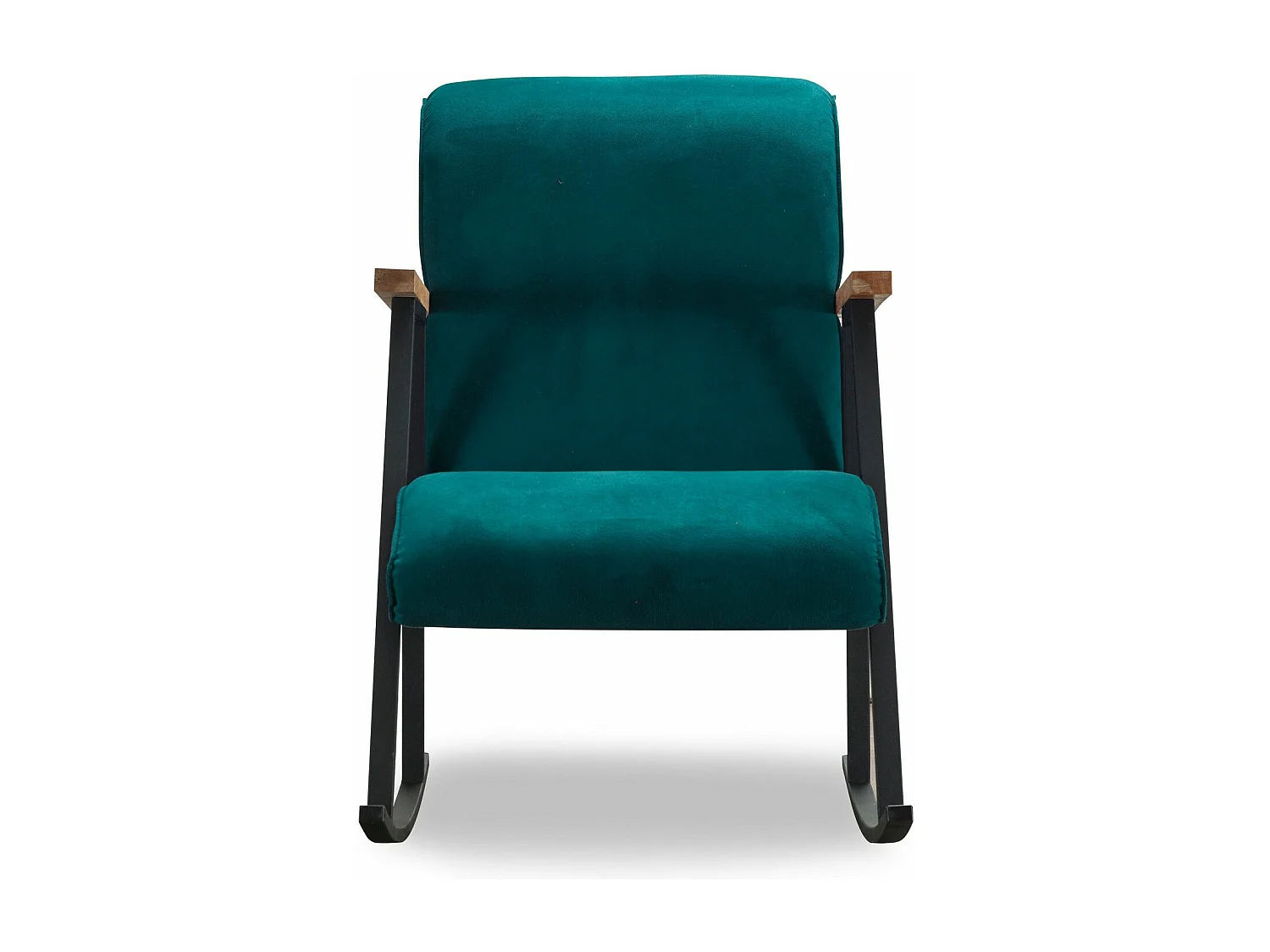 Mecedora Kailua 1646, Turquesa oscuro, 100x55x65cm, Tapiz, Metálico, Metal