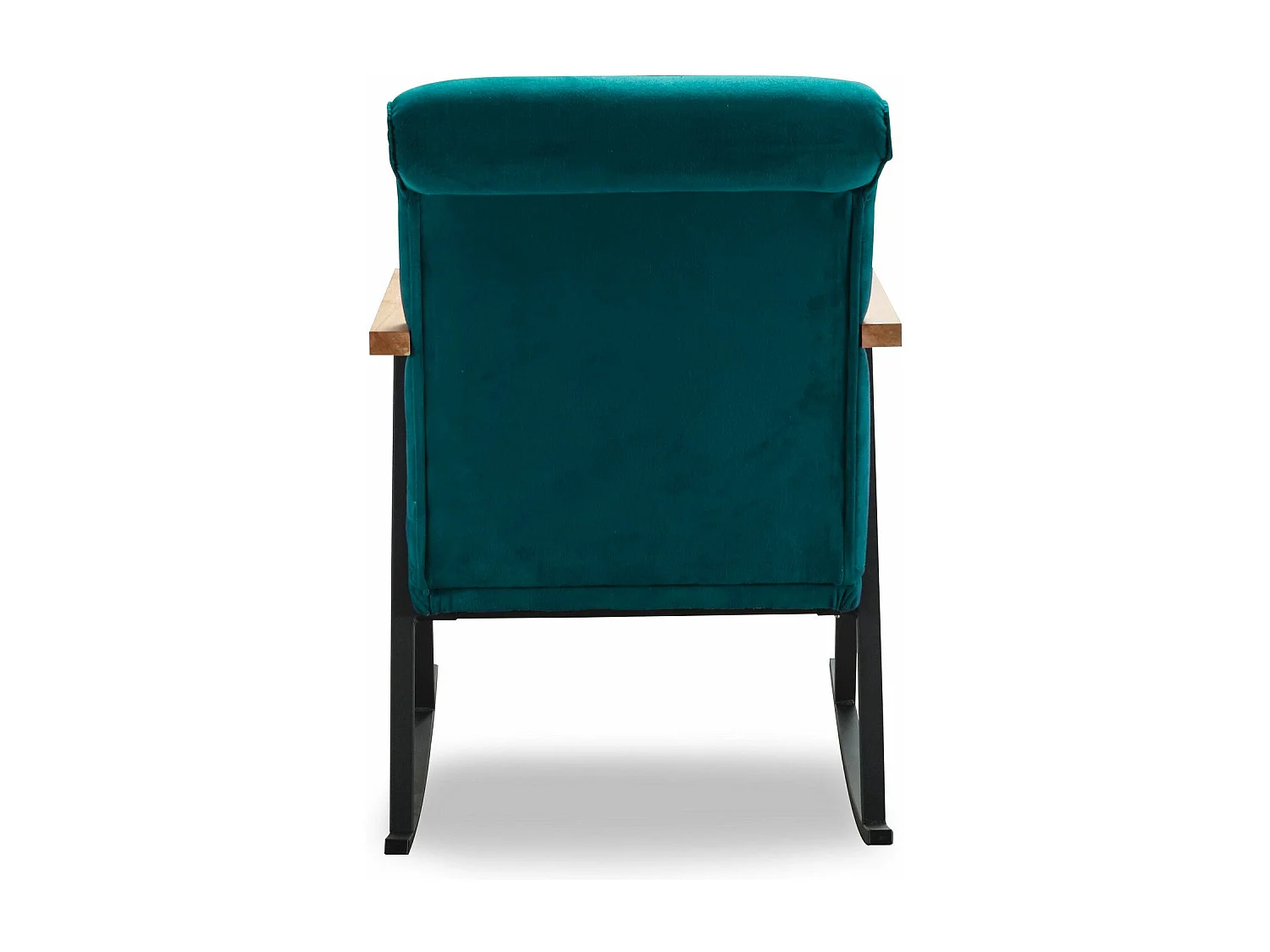 Mecedora Kailua 1646, Turquesa oscuro, 100x55x65cm, Tapiz, Metálico, Metal