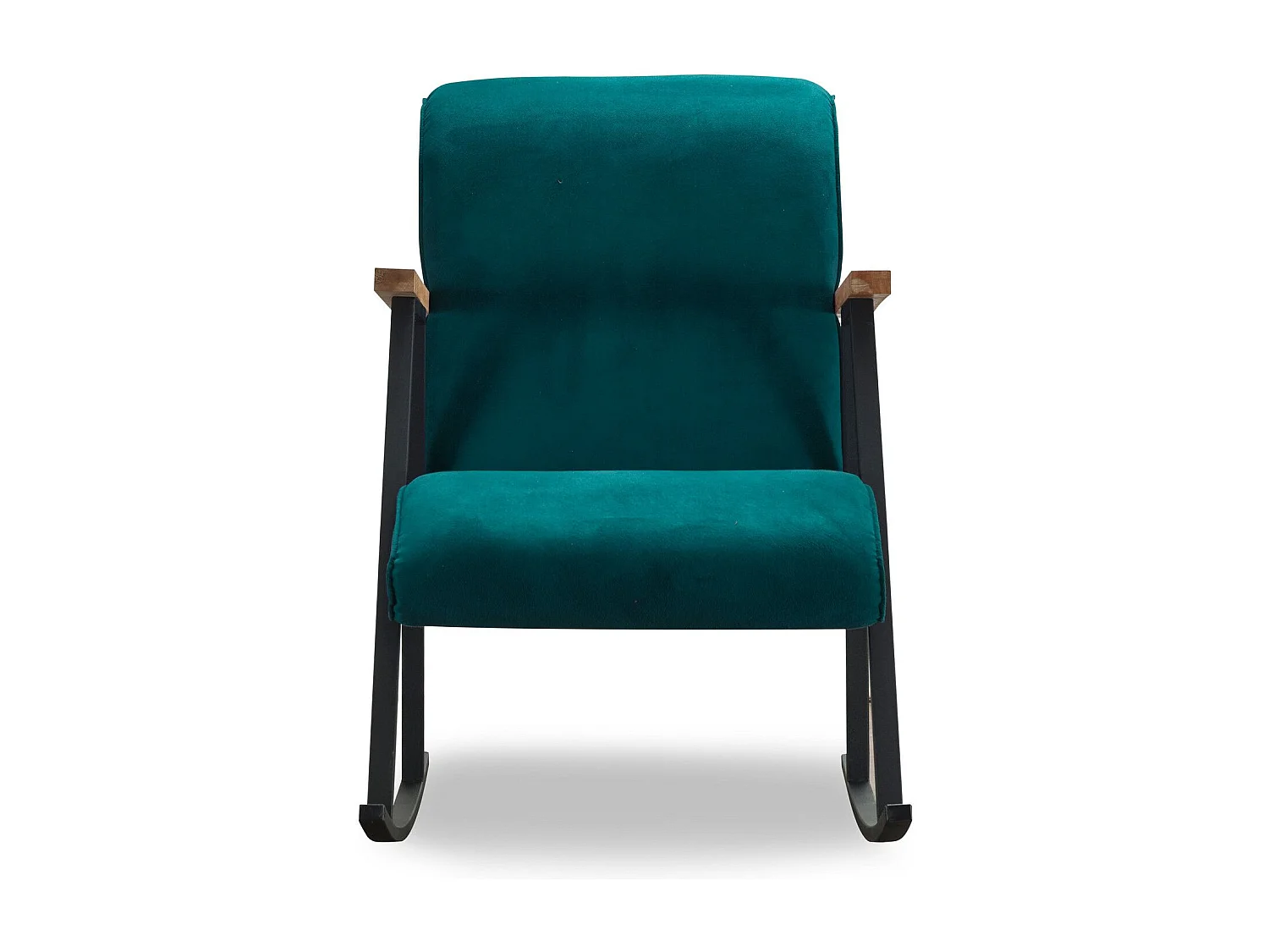 Mecedora Kailua 1646, Turquesa oscuro, 100x55x65cm, Tapiz, Metálico, Metal