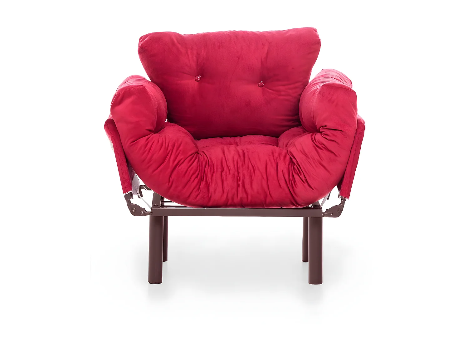 Sillón Altadena 133, Rojo, 85x95x70cm, Tapiz, Patas: Metal