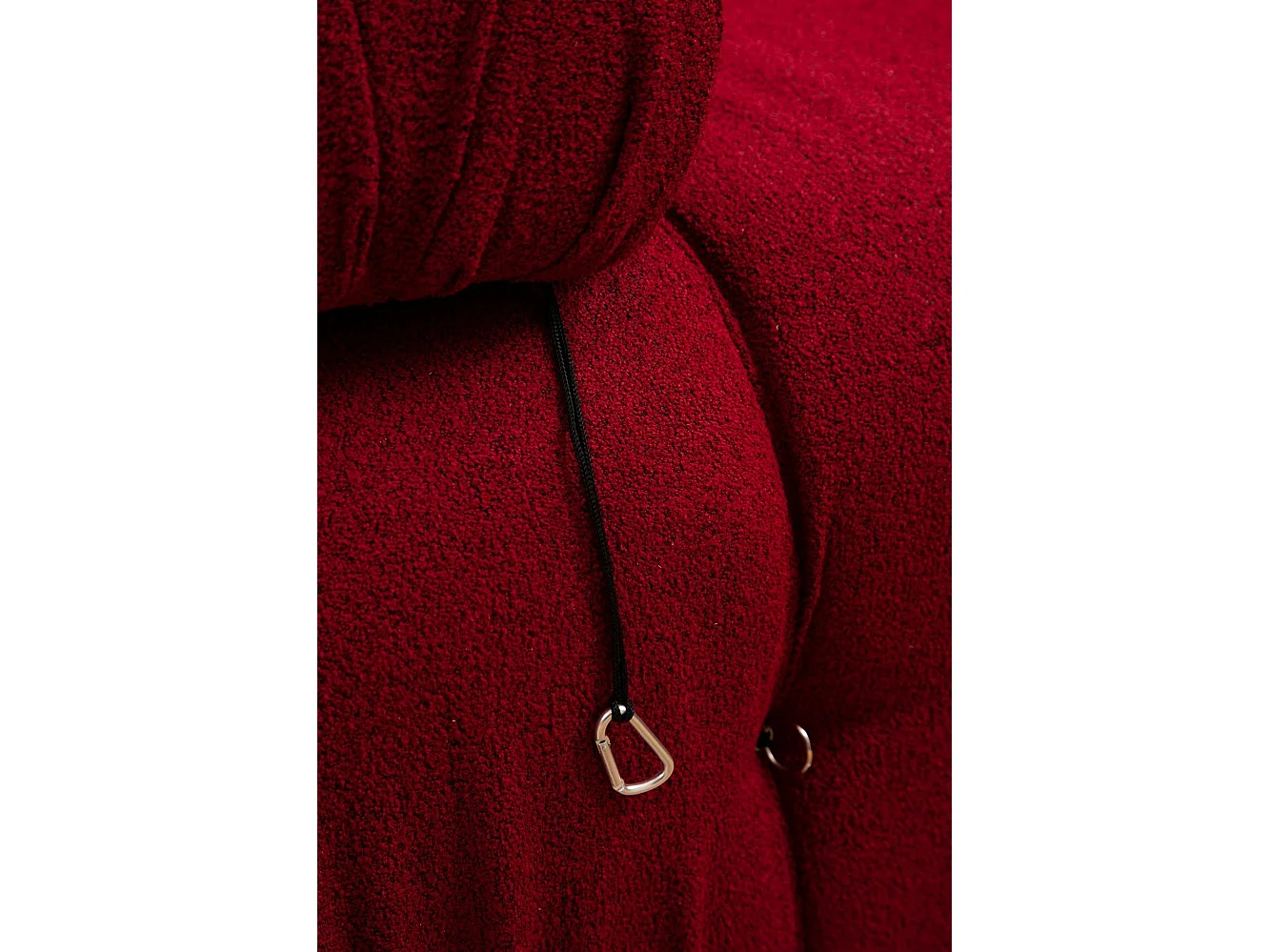 Fauteuil ou module 1 place Nourhane Tissu Rouge