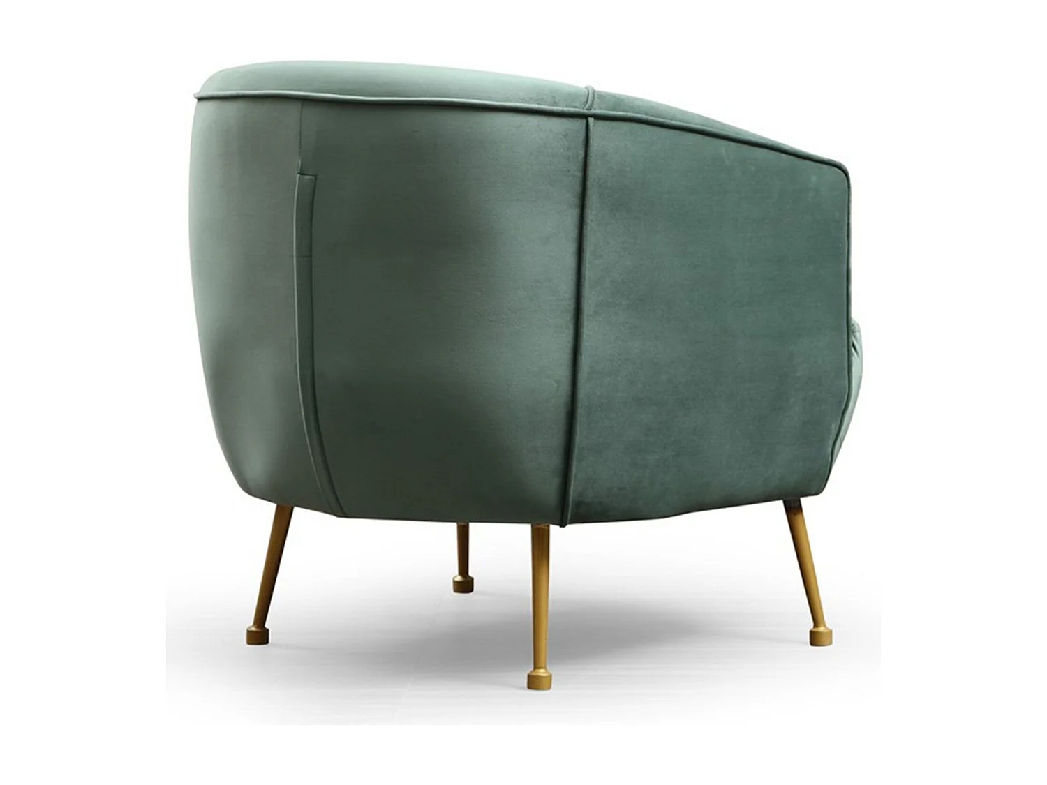 Sillón Altadena 465, Verde, 75x83x72cm, Tapiz, Patas: Metal