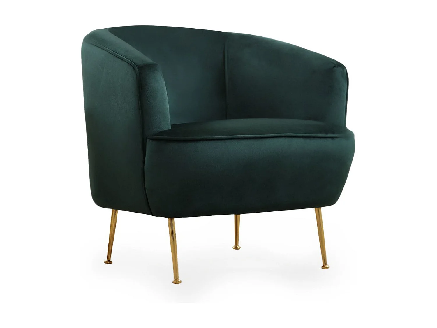 Sillón Altadena 465, Verde, 75x83x72cm, Tapiz, Patas: Metal