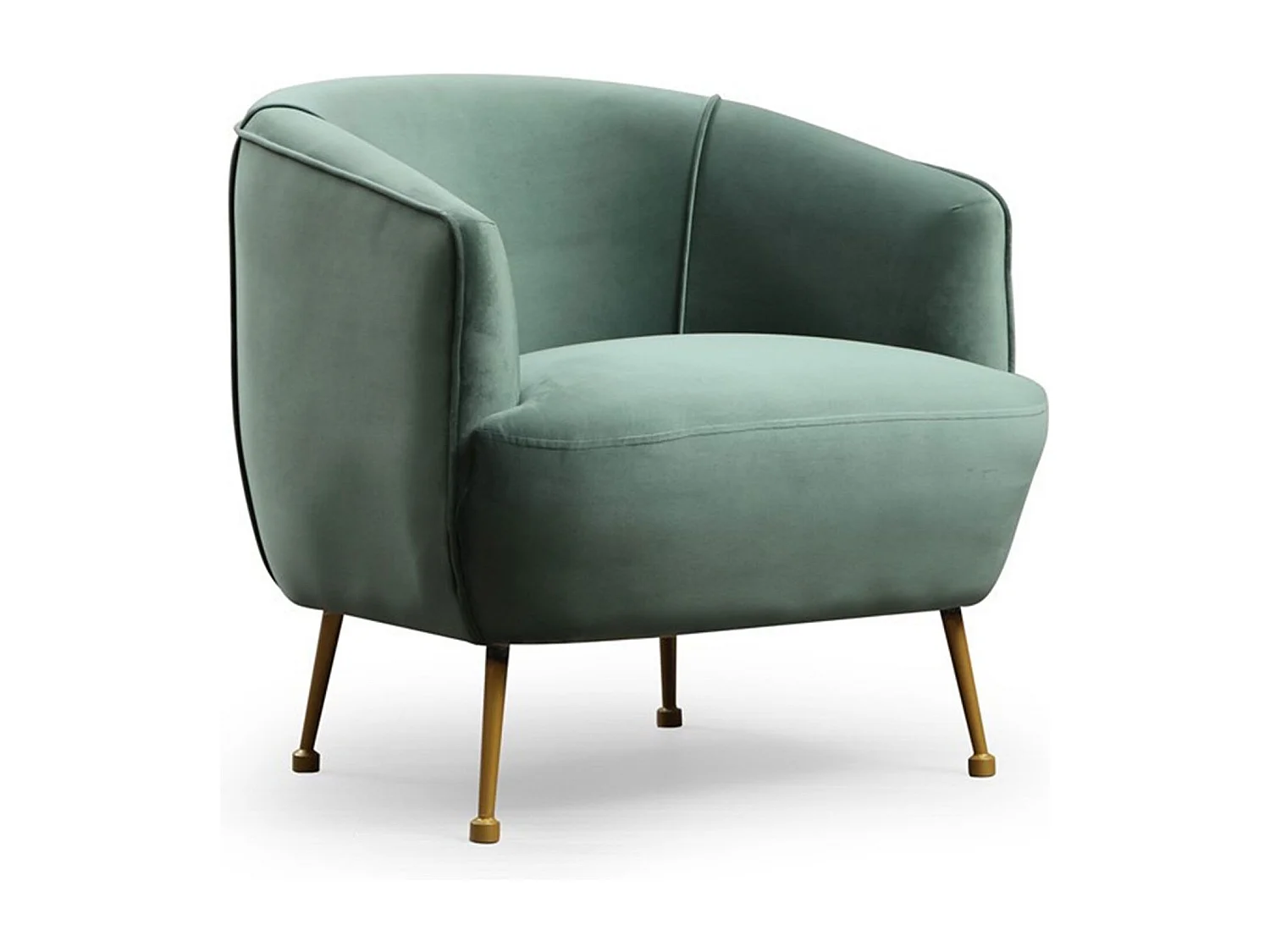 Poltrona – 83x75x72 cm – Verde – Madeira de Faia, Aglomerado, Poliéster, Metal