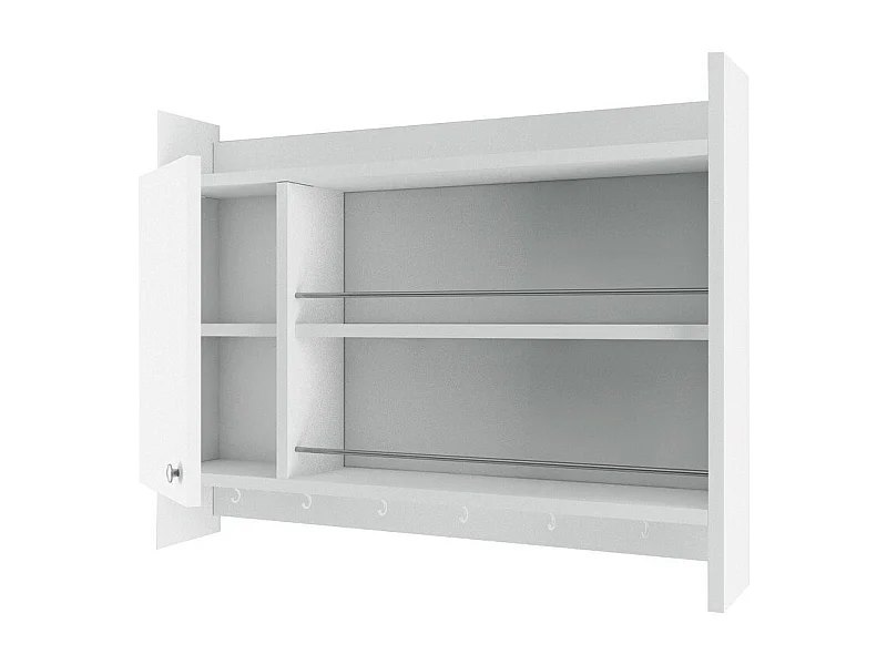 Scaffale da cucina a parete sospeso bianco L85 cm - KNERR