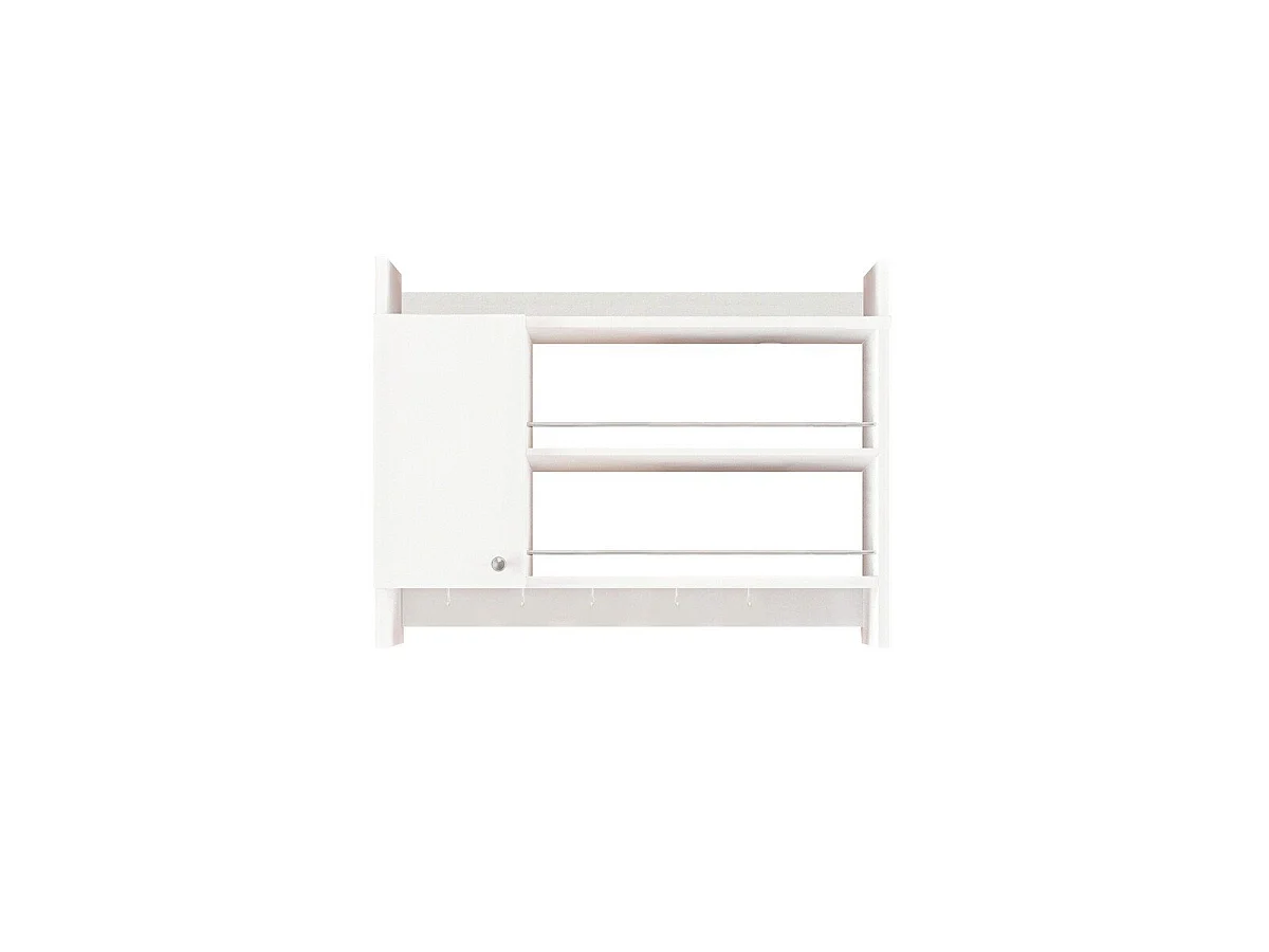 Etagère de cuisine murale suspendue blanc L85 cm - KNERR