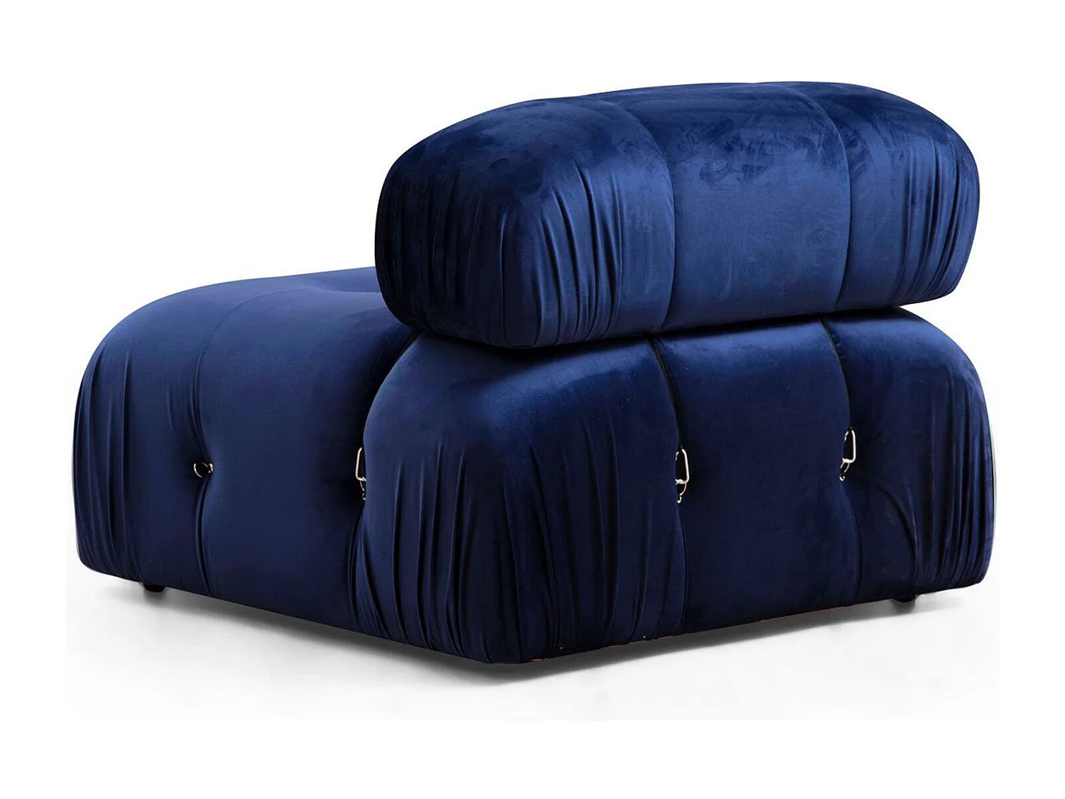Sillón modular Altadena A103, Azul, 75x95x95cm, Tapiz, Patas: Plástico