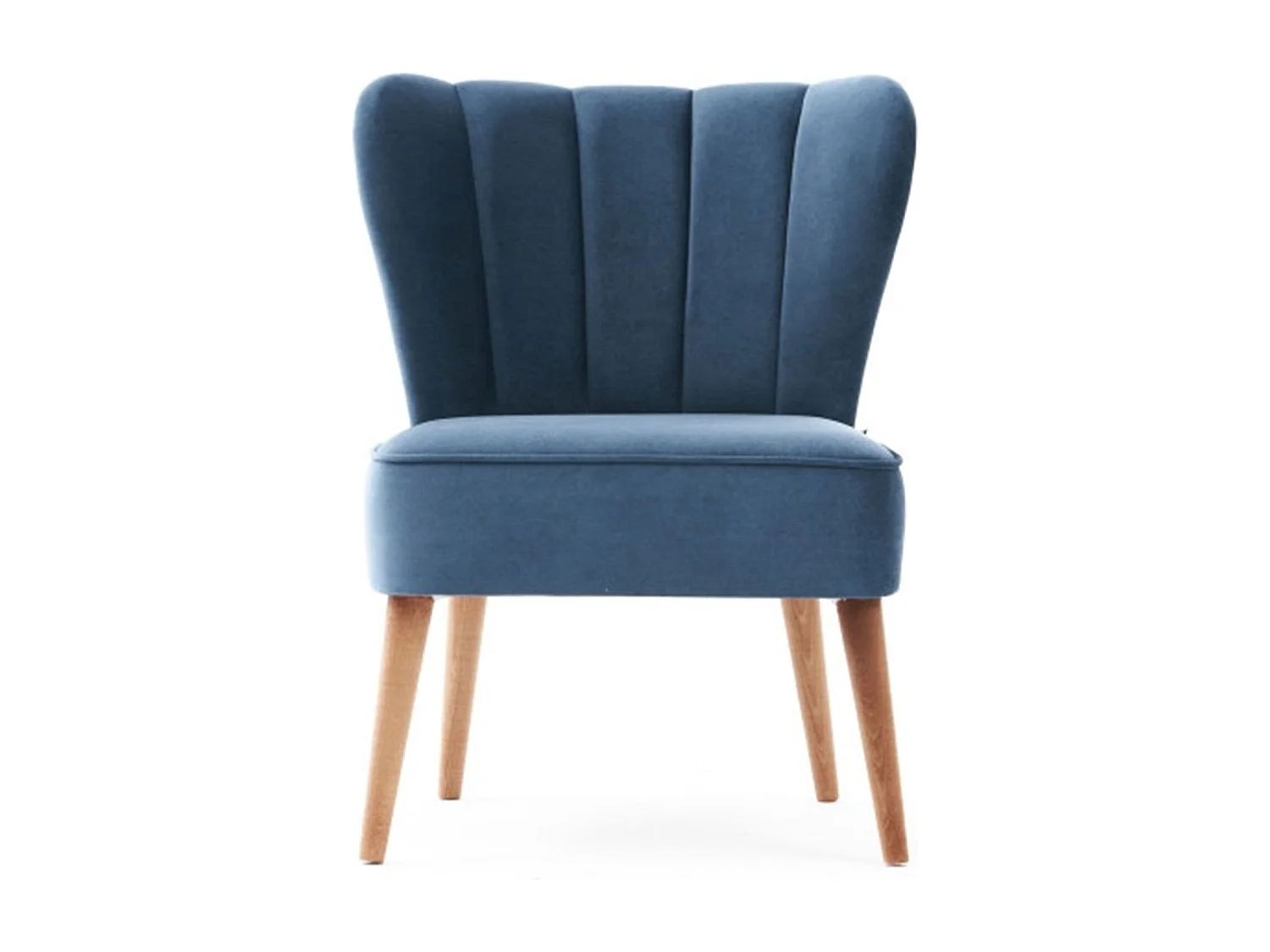 Sillón Altadena 463, Azul, 80x65x65cm, Tapiz, Patas: Madera