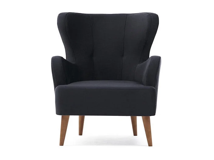 Sillón Altadena 458, Gris, 87x73x80cm, Tapiz, Patas: Madera