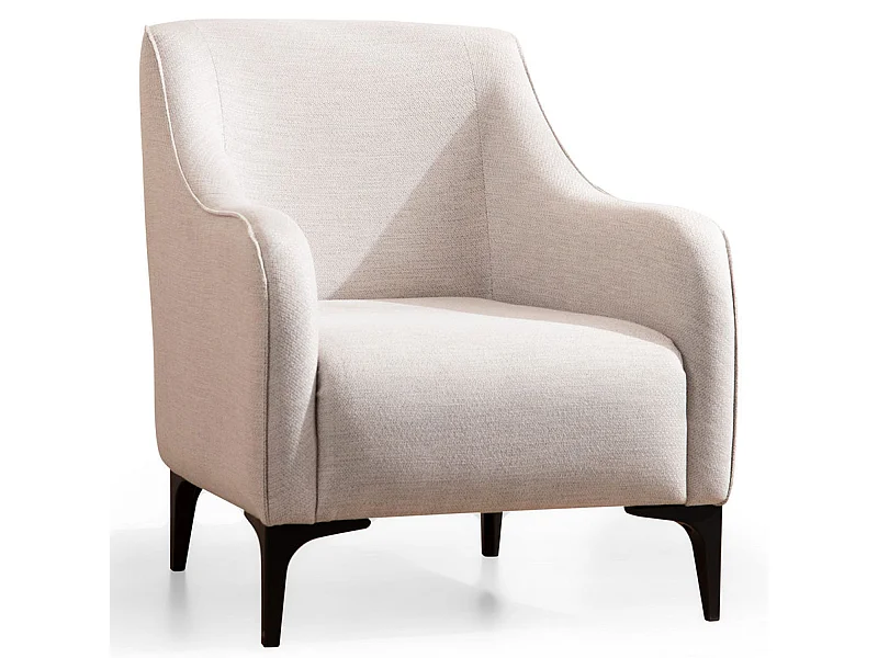 Fauteuil bergère Torga Tissu Crème