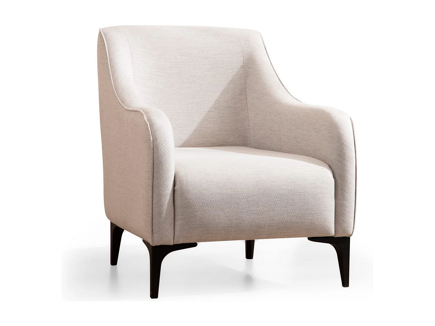 Fauteuil bergère Torga Tissu Crème