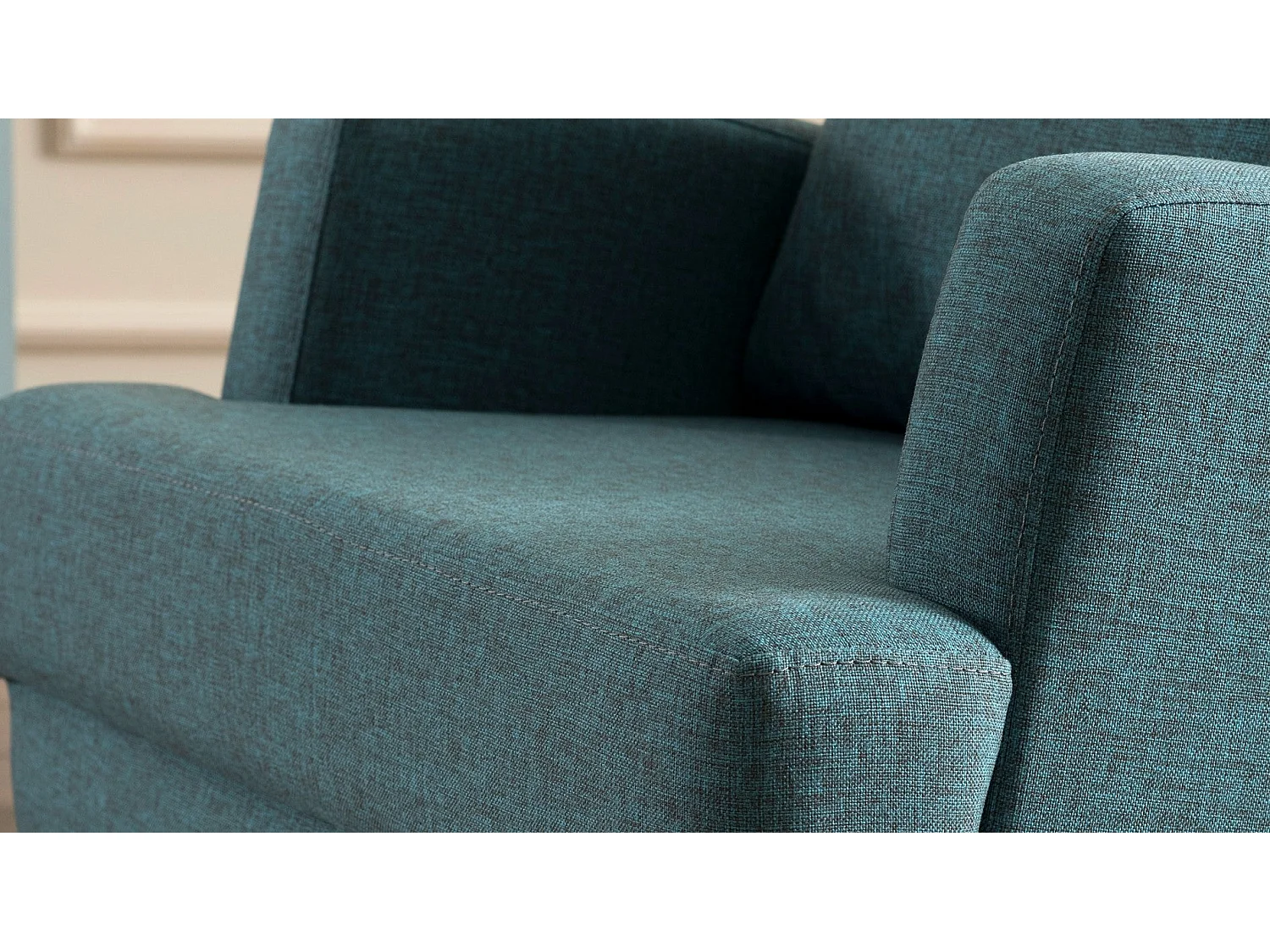 Fauteuil Juana Tissu Turquoise
