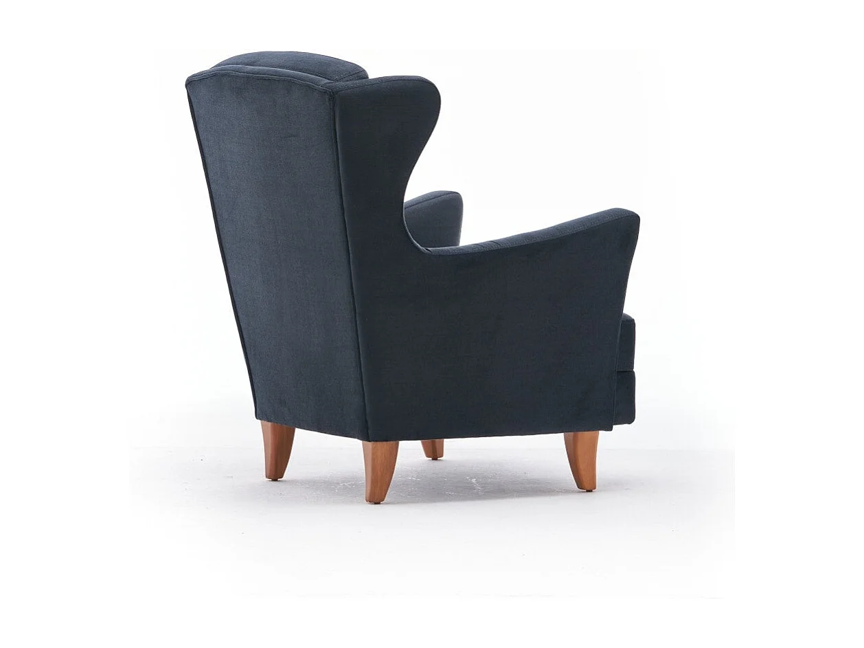 Sillón Altadena 471, Gris, 98x77x80cm, Tapiz, Patas: Madera